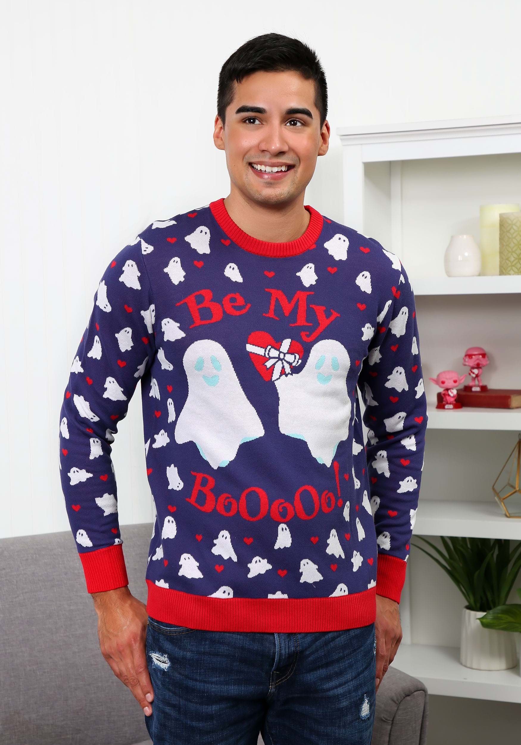 Be My Boo Valentine's Day Adult Sweater 5 Be My Boo Valentine's Day Adult Sweater