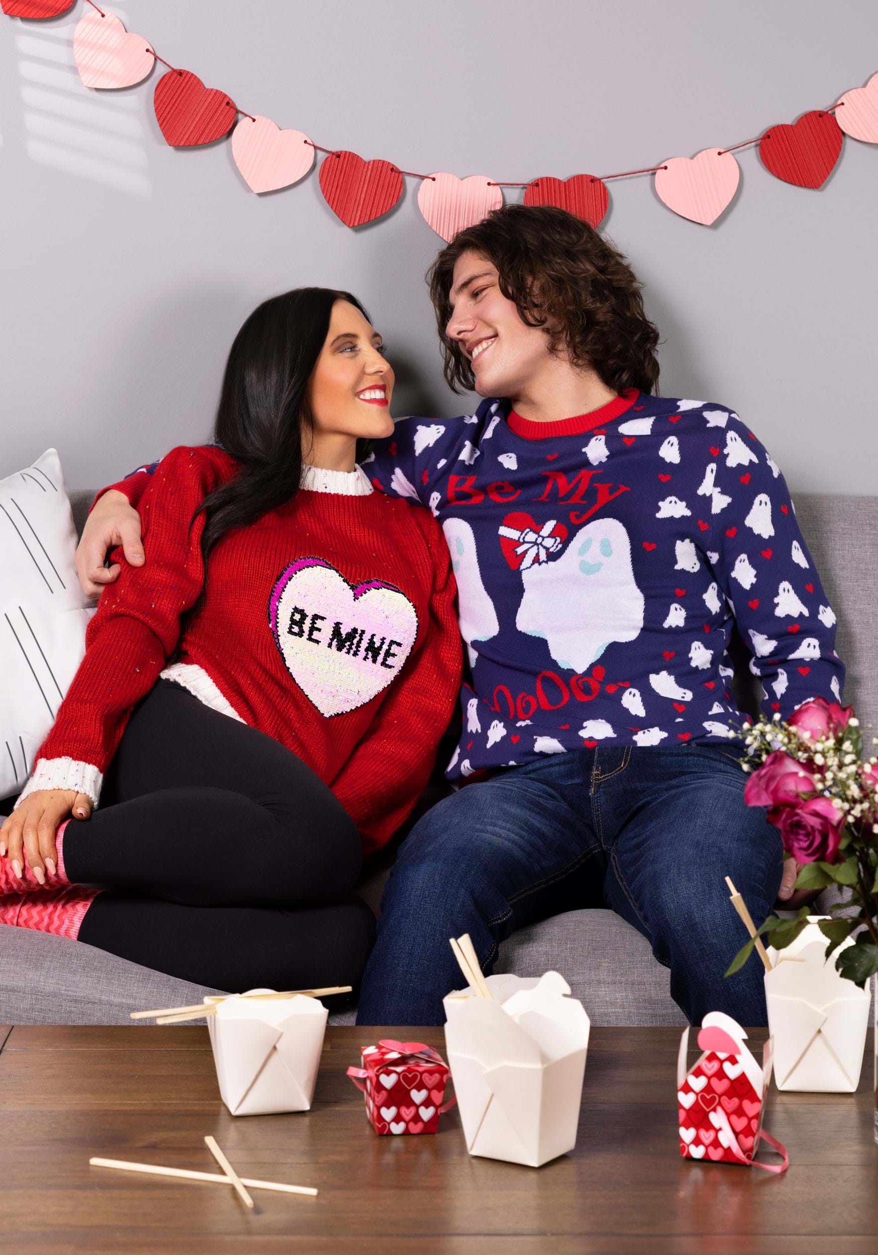 Be My Boo Valentine's Day Adult Sweater 7 Be My Boo Valentine's Day Adult Sweater