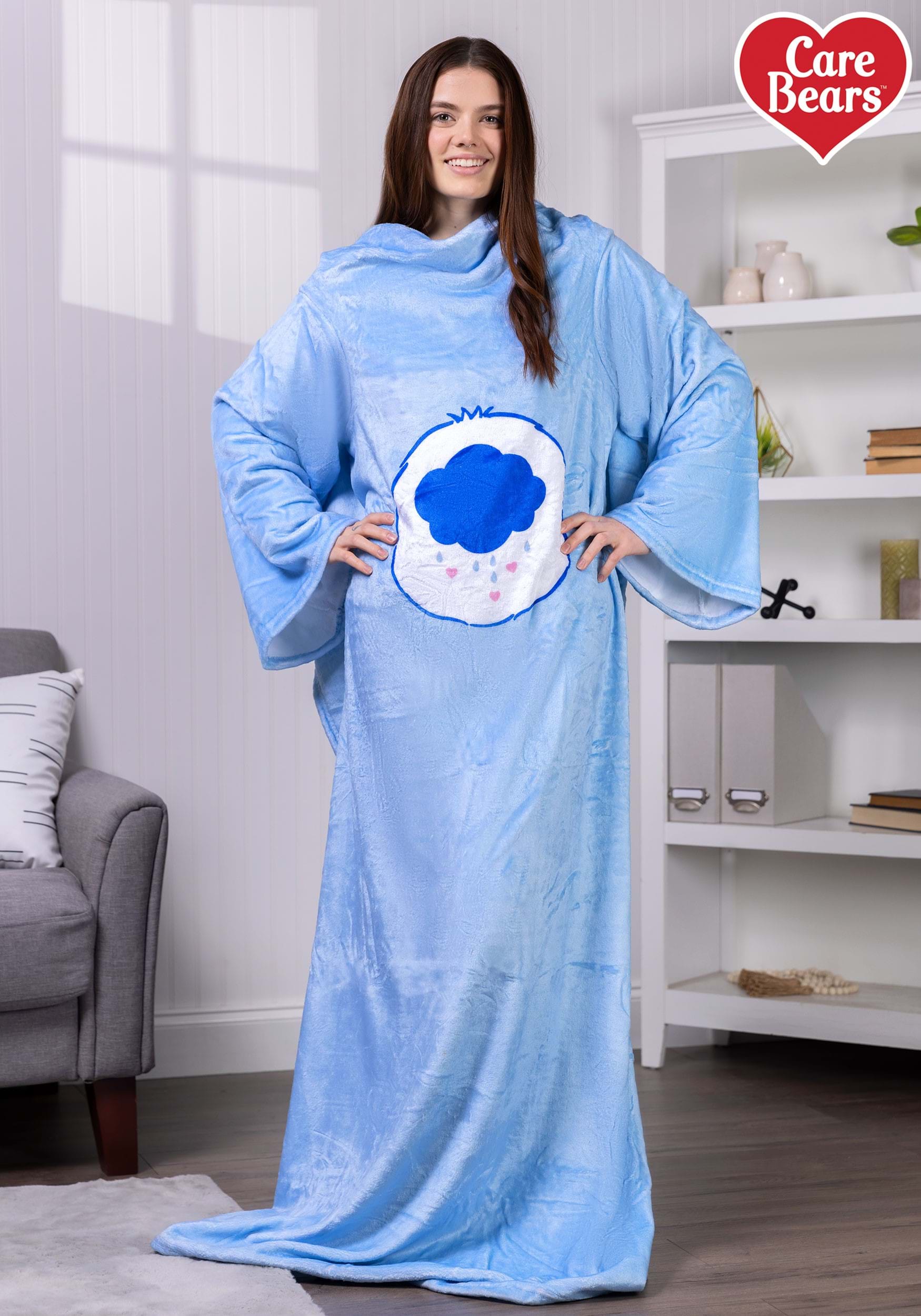 Care Bears Grumpy Bear Wearable Throw Blanket