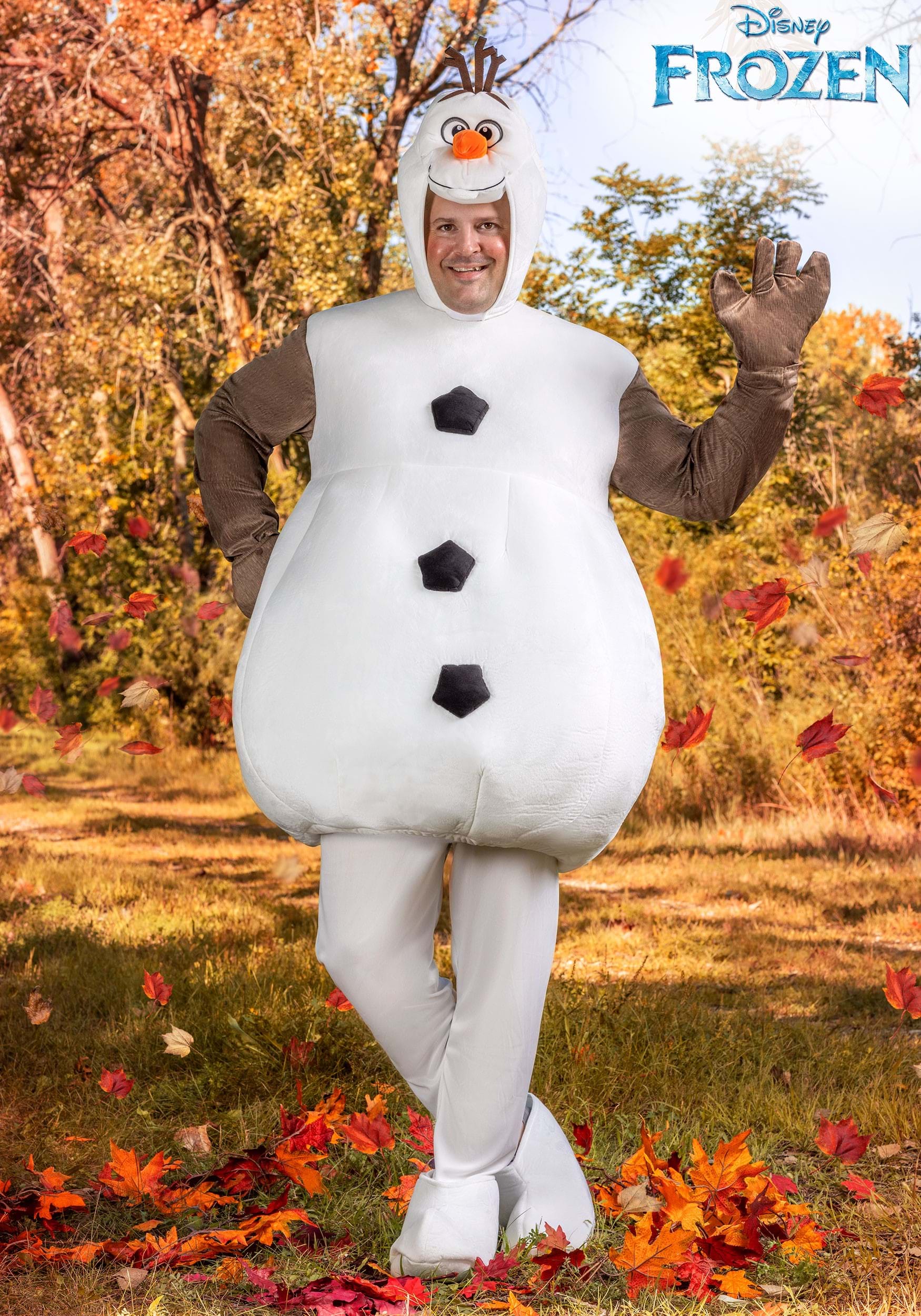 Plus Size Olaf Frozen Costume for Adults 1 Plus Size Olaf Frozen Costume for Adults