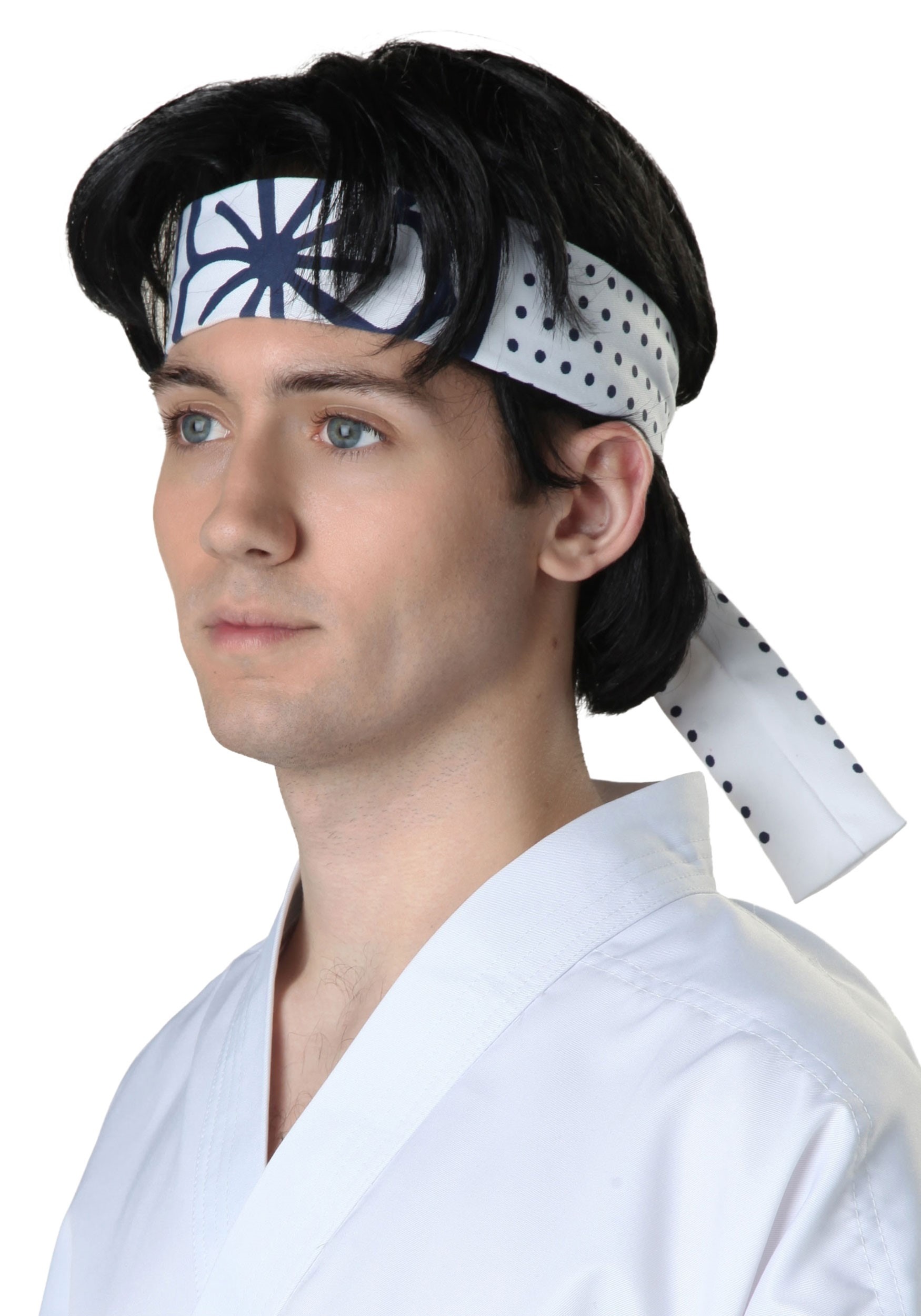 Karate Kid Daniel San Costume Wig for Men 2 Karate Kid Daniel San Costume Wig for Men