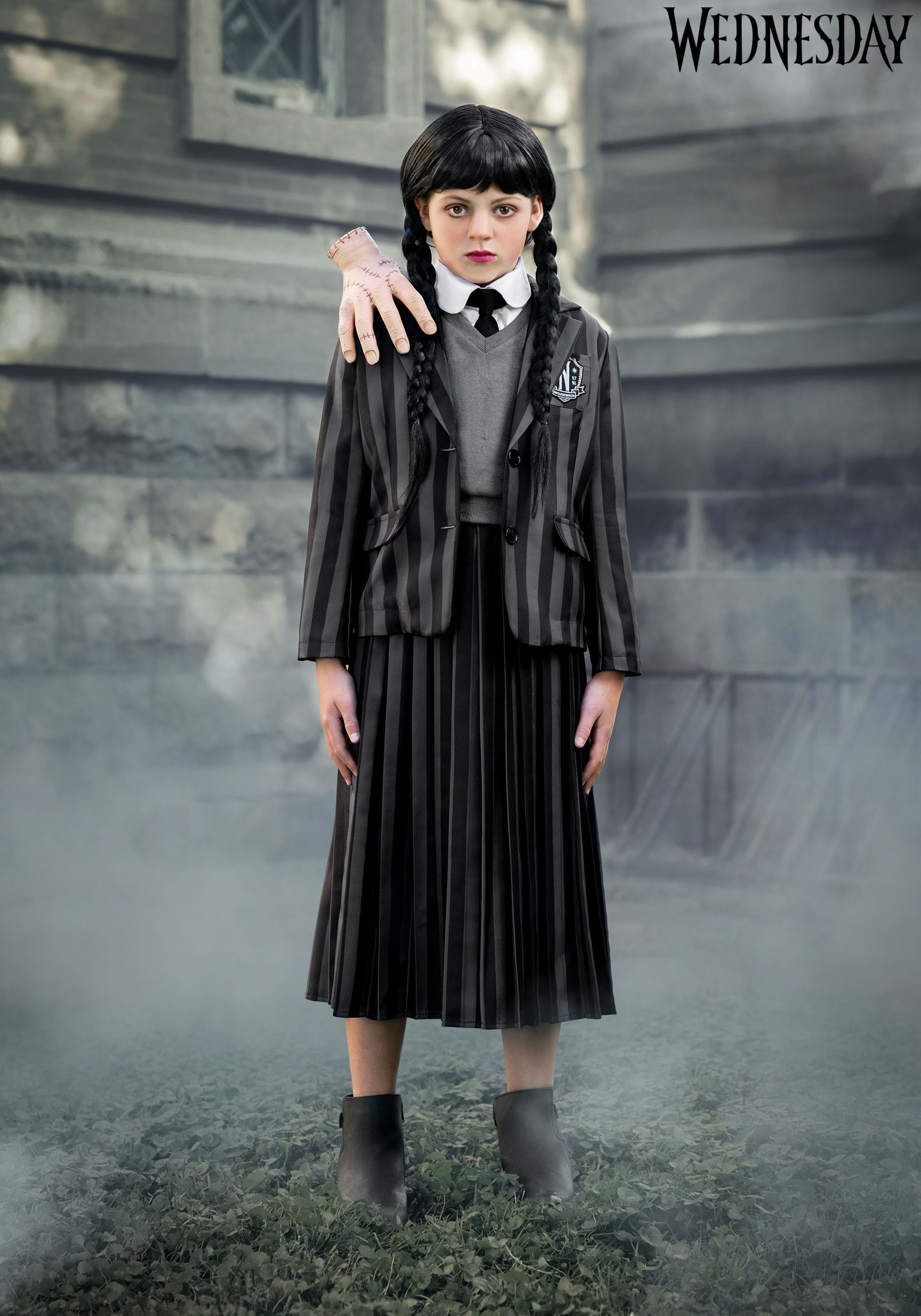 Nevermore Academy Wednesday Girl's Costume