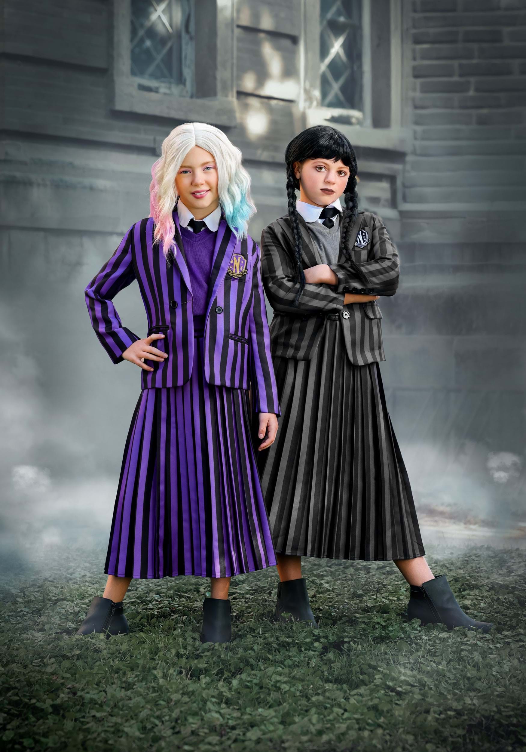 Nevermore Academy Wednesday Girl's Costume