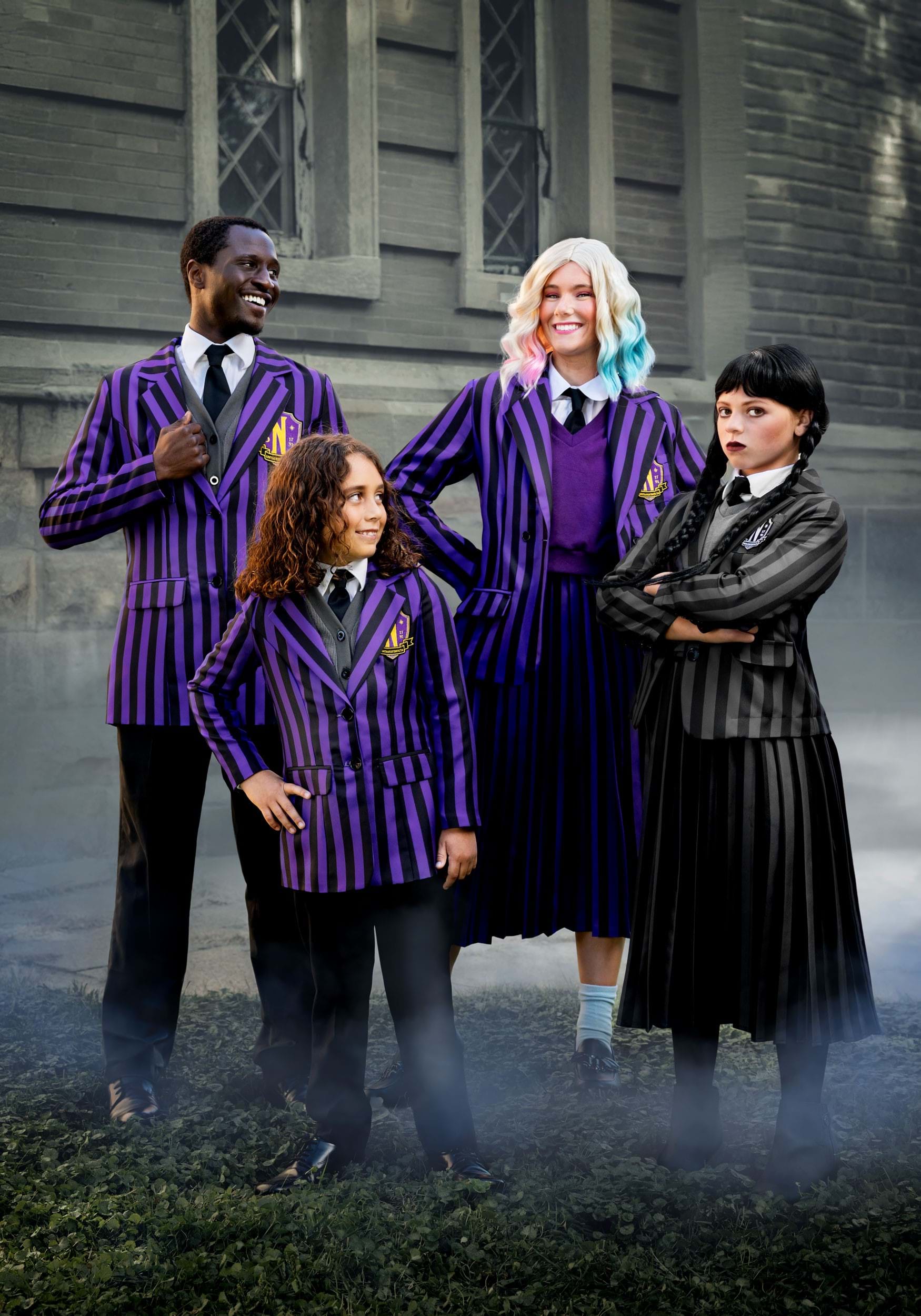 Nevermore Academy Wednesday Girl's Costume