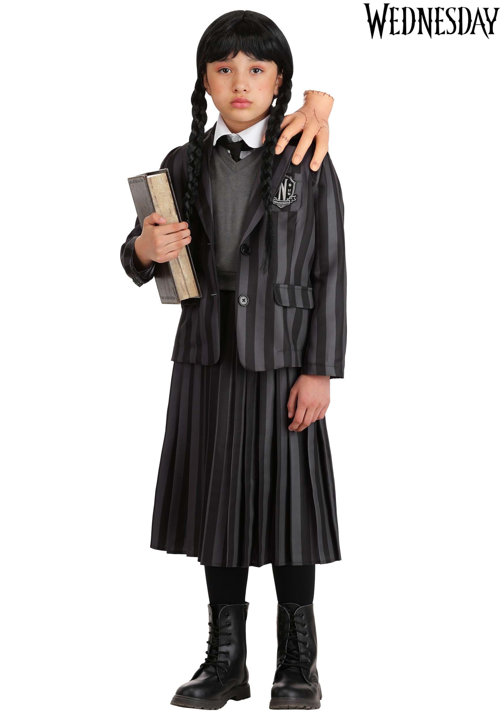 Nevermore Academy Wednesday Girl's Costume