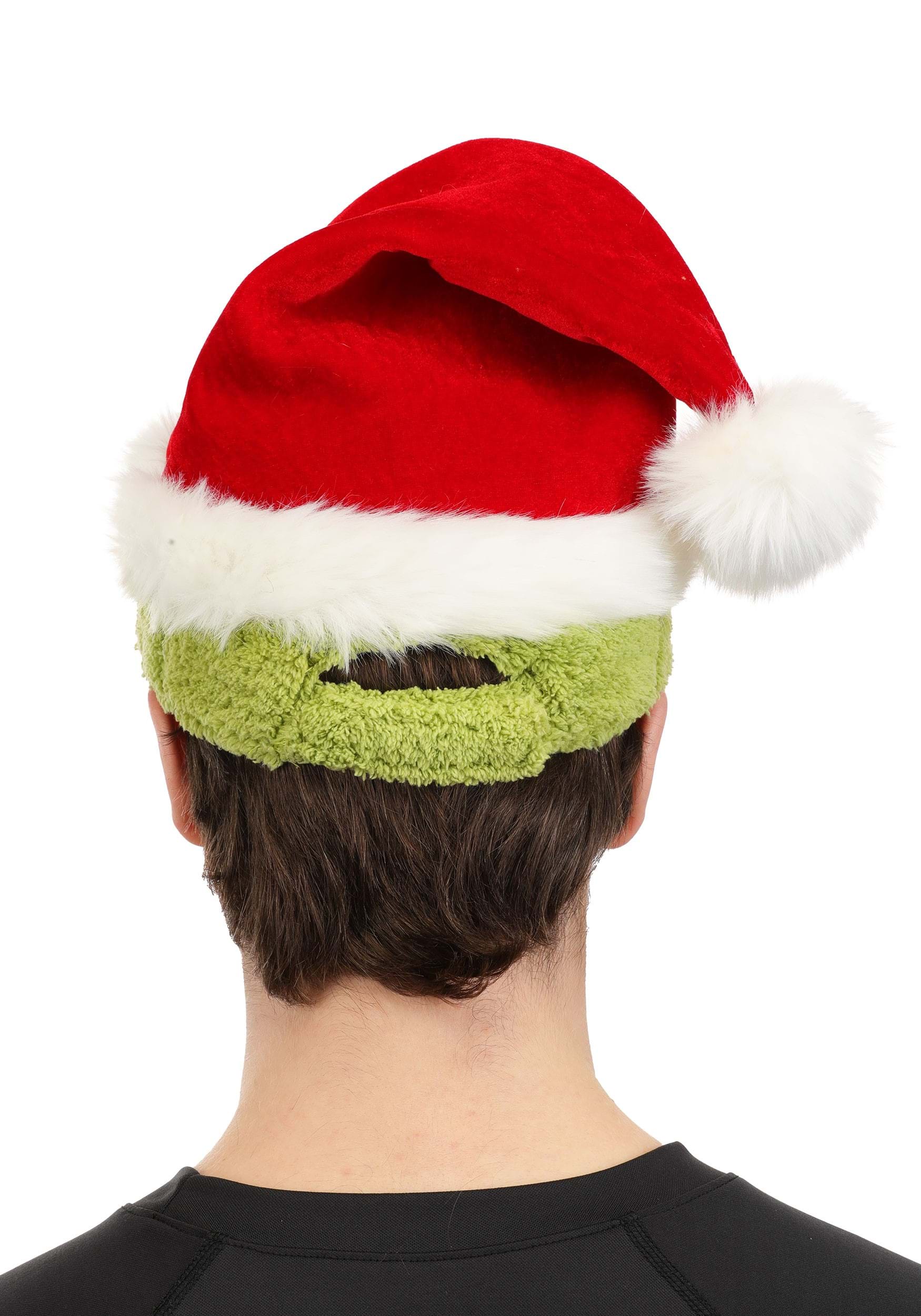 Adult Dr. Seuss Grinch Santa Fuzzy Cap