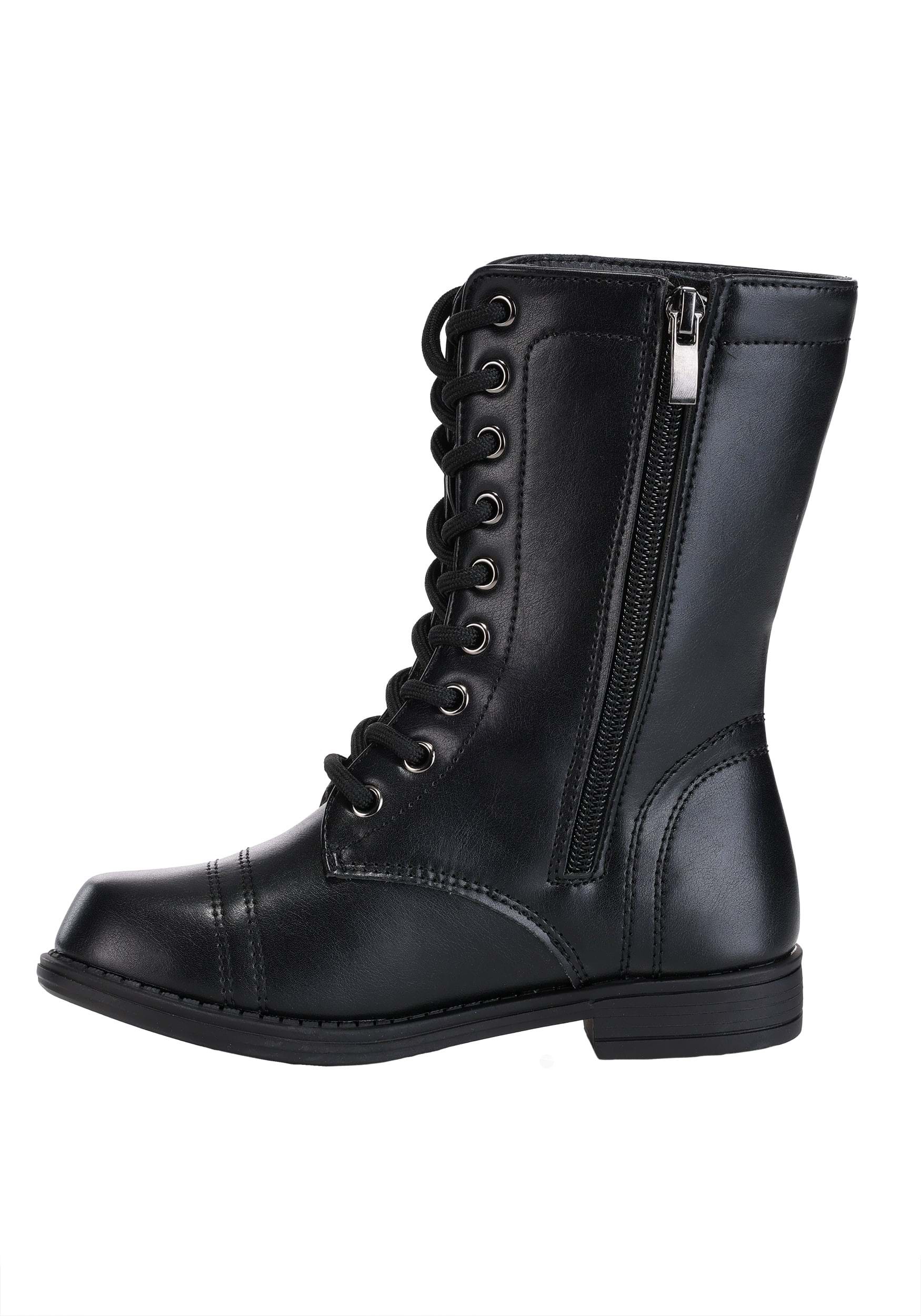 Kid's Combat Military Costume Boots