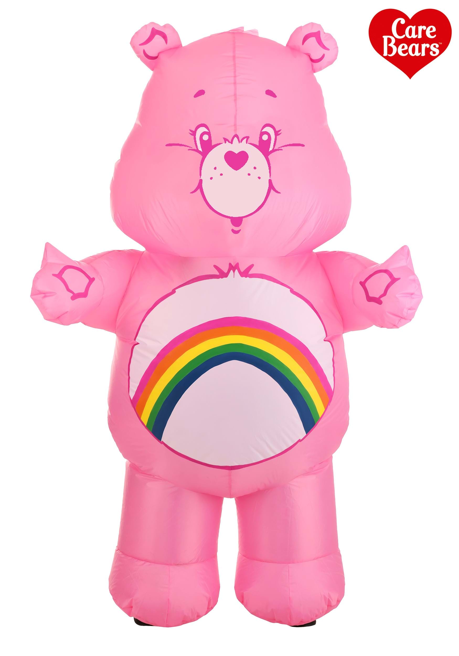 Inflatable Care Bears Cheer Bear Costume for Adults 1 Inflatable Care Bears Cheer Bear Costume for Adults