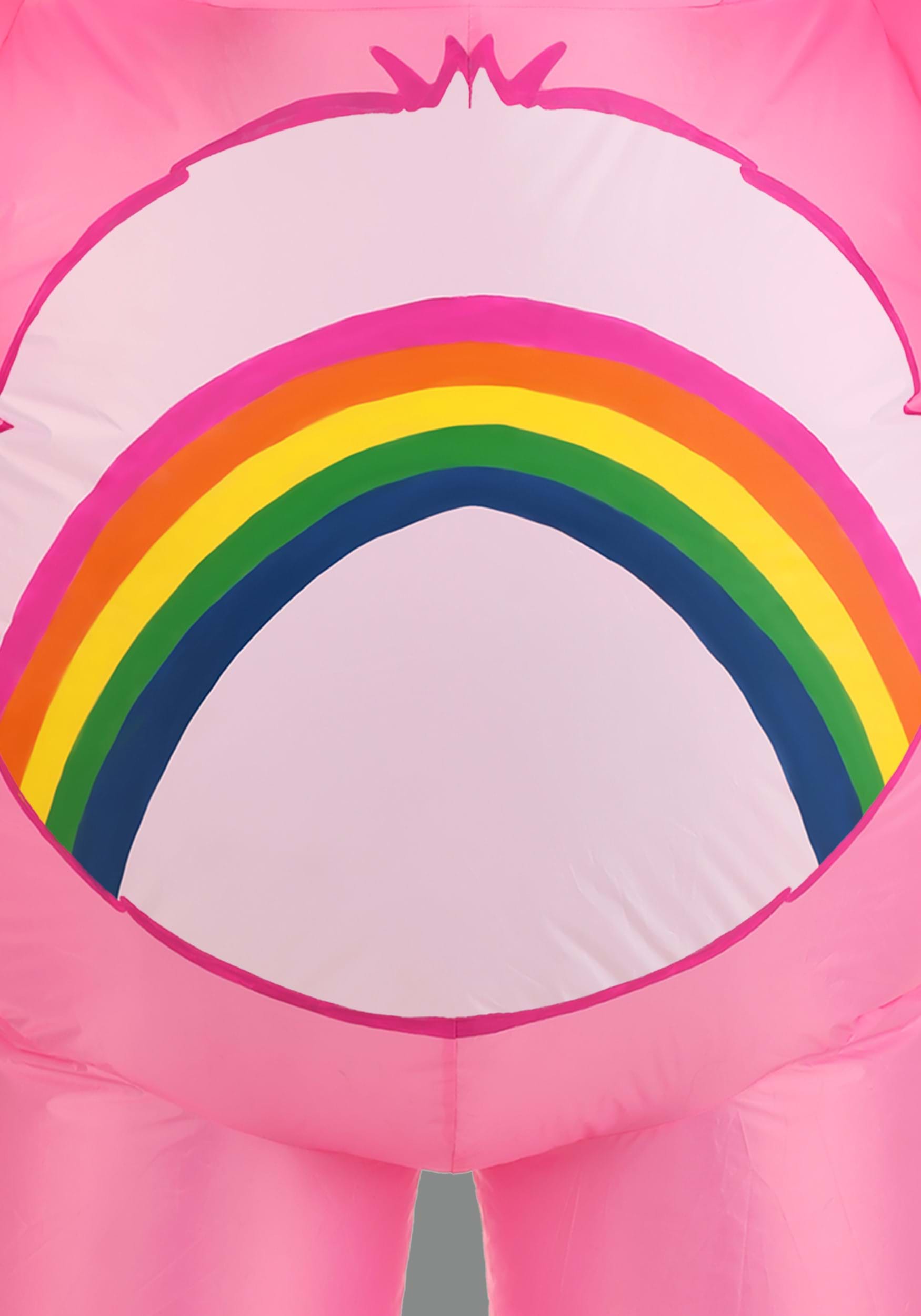 Inflatable Care Bears Cheer Bear Costume for Adults 2 Inflatable Care Bears Cheer Bear Costume for Adults