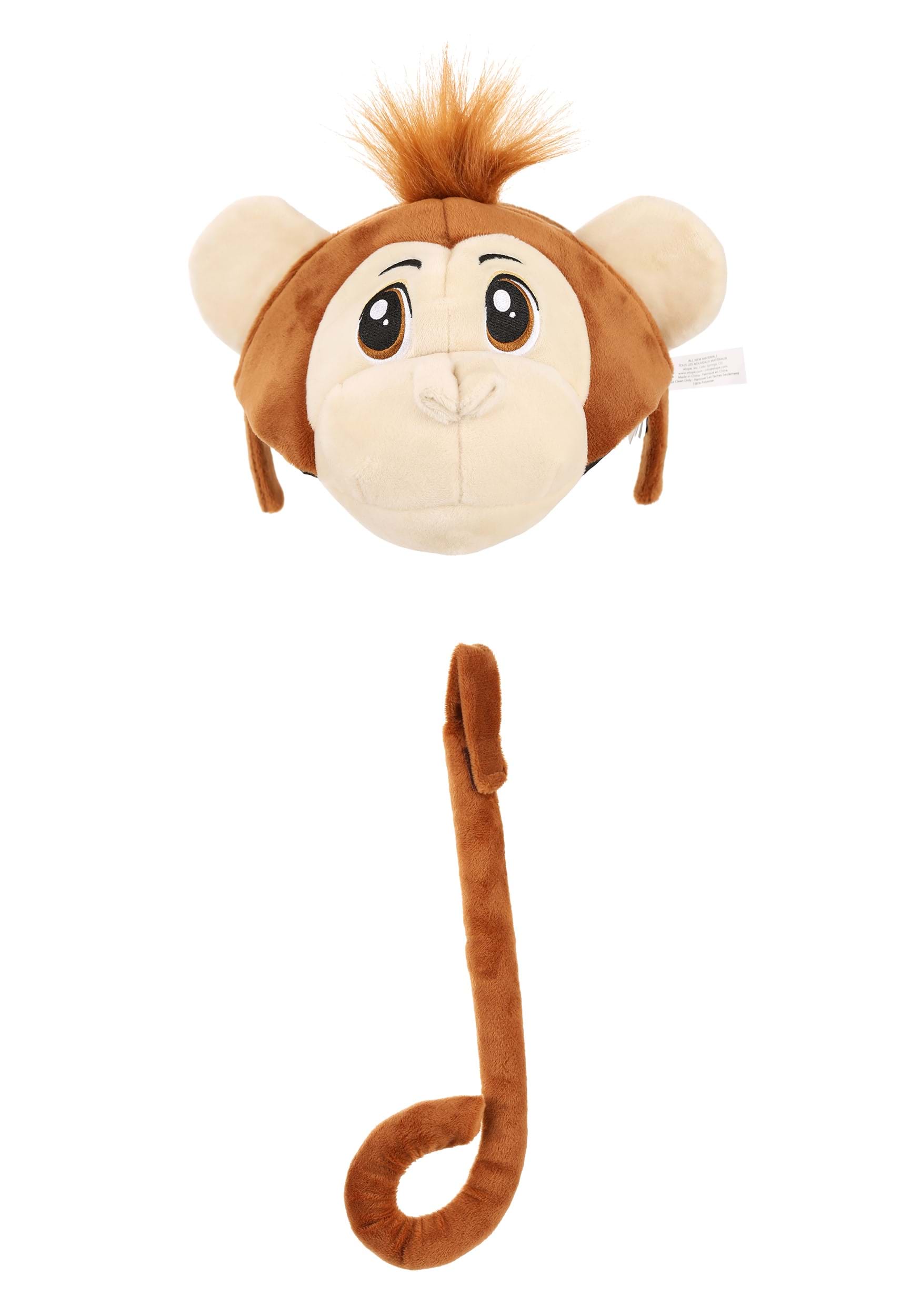 Soft Monkey Headband & Tail Accessory Costume Kit