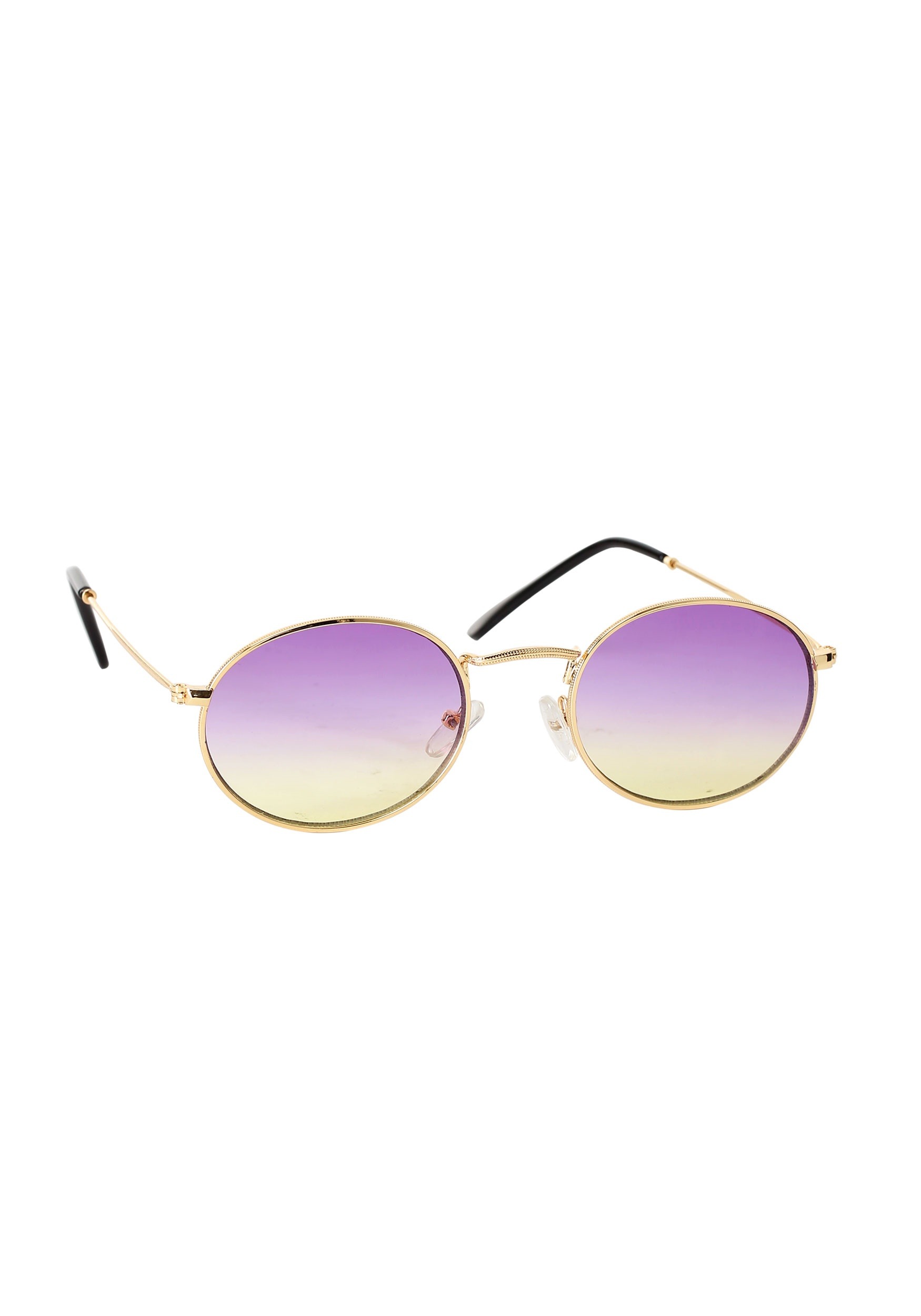 Gold Rim Purple Fade Costume Sunglasses