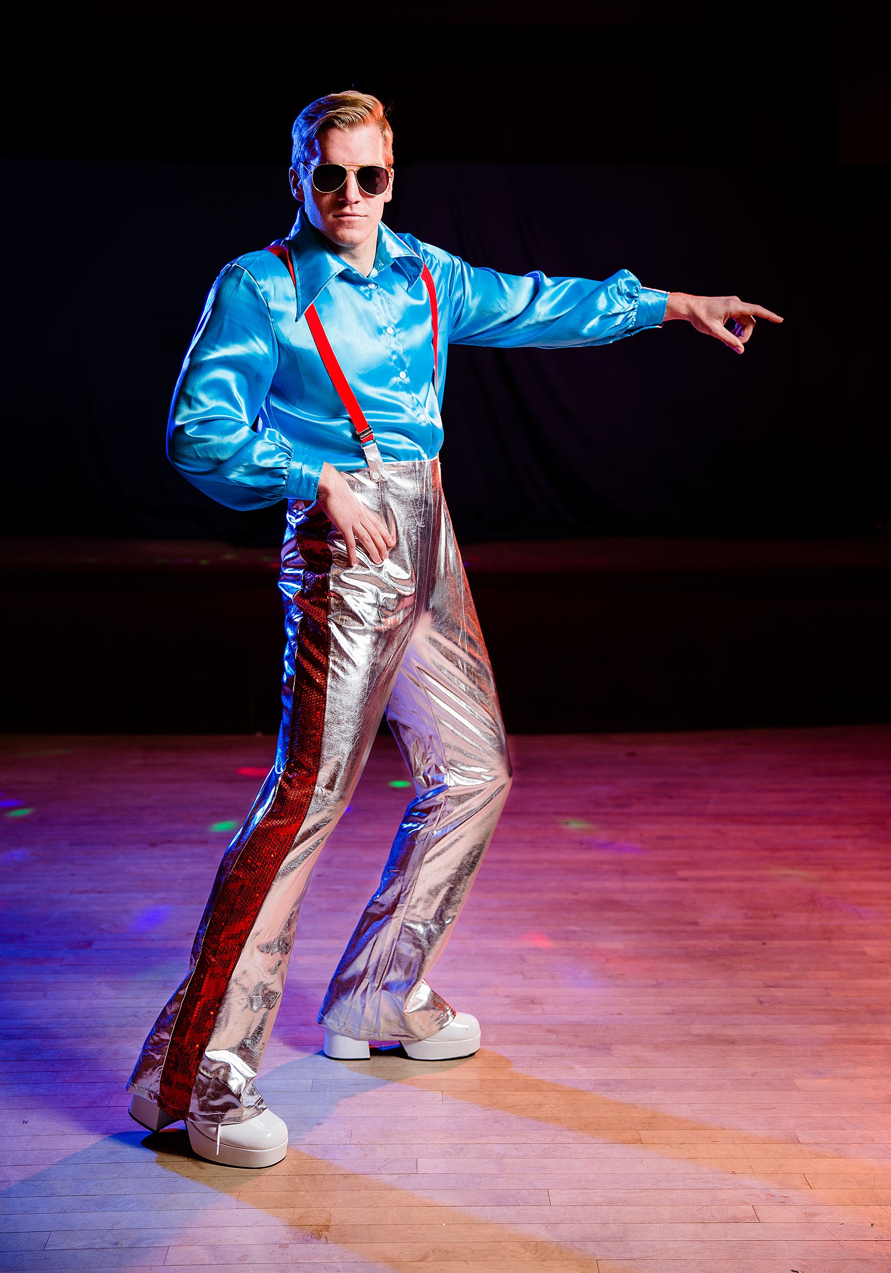 Plus Size Funky Men's Disco Costume