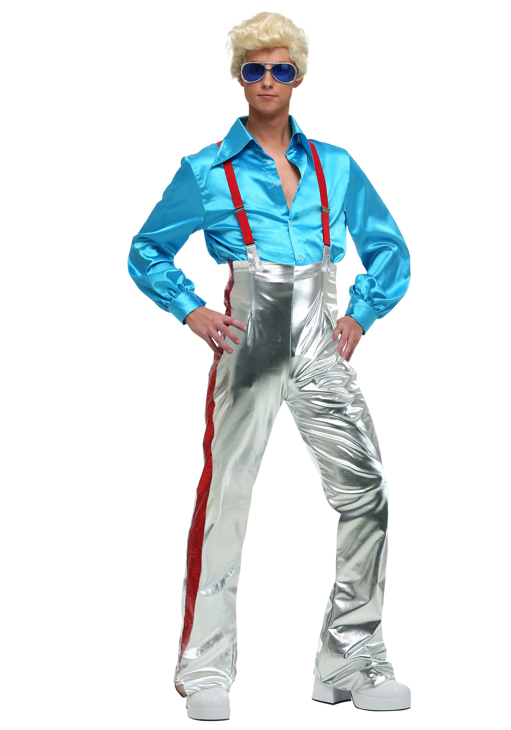 Plus Size Funky Men's Disco Costume
