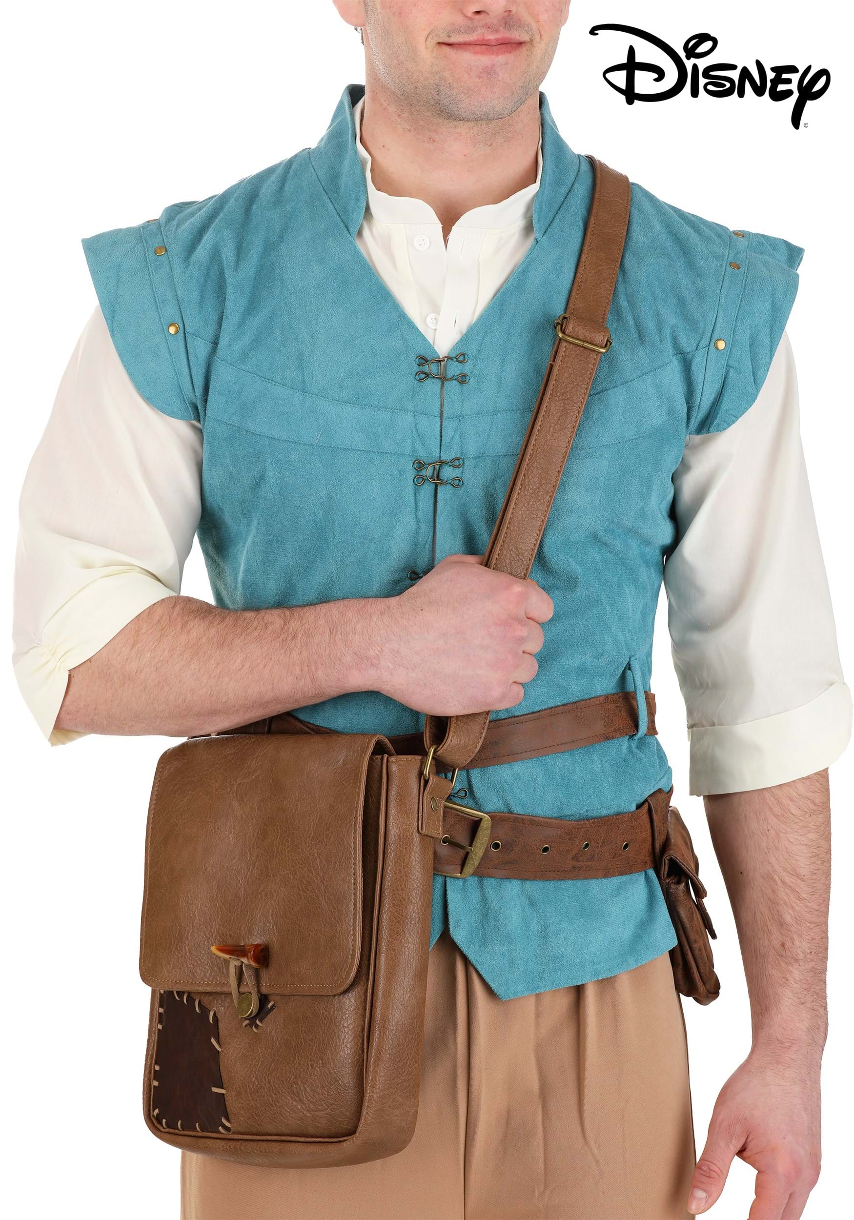Disney Tangled Flynn Rider Brown Satchel