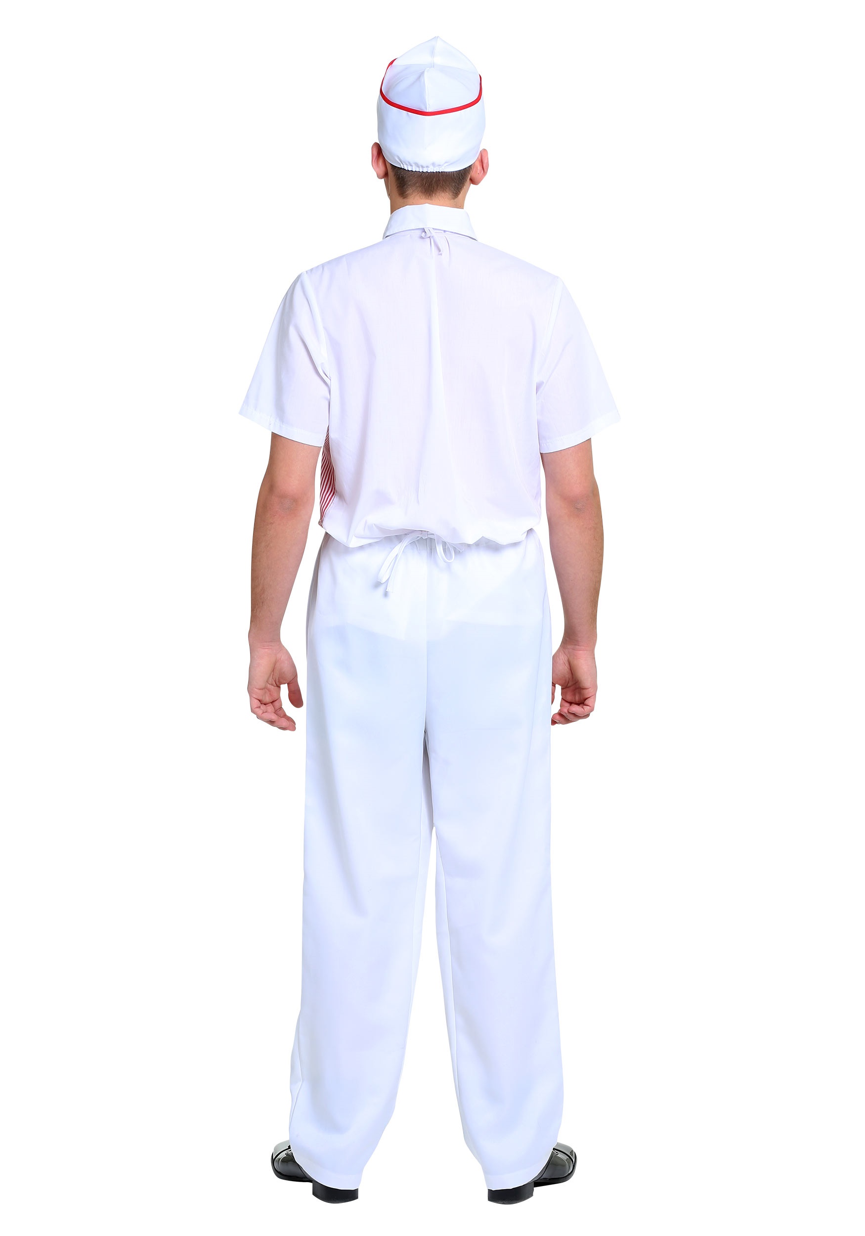 50's Retro Car Hop Waiter Costume for Men