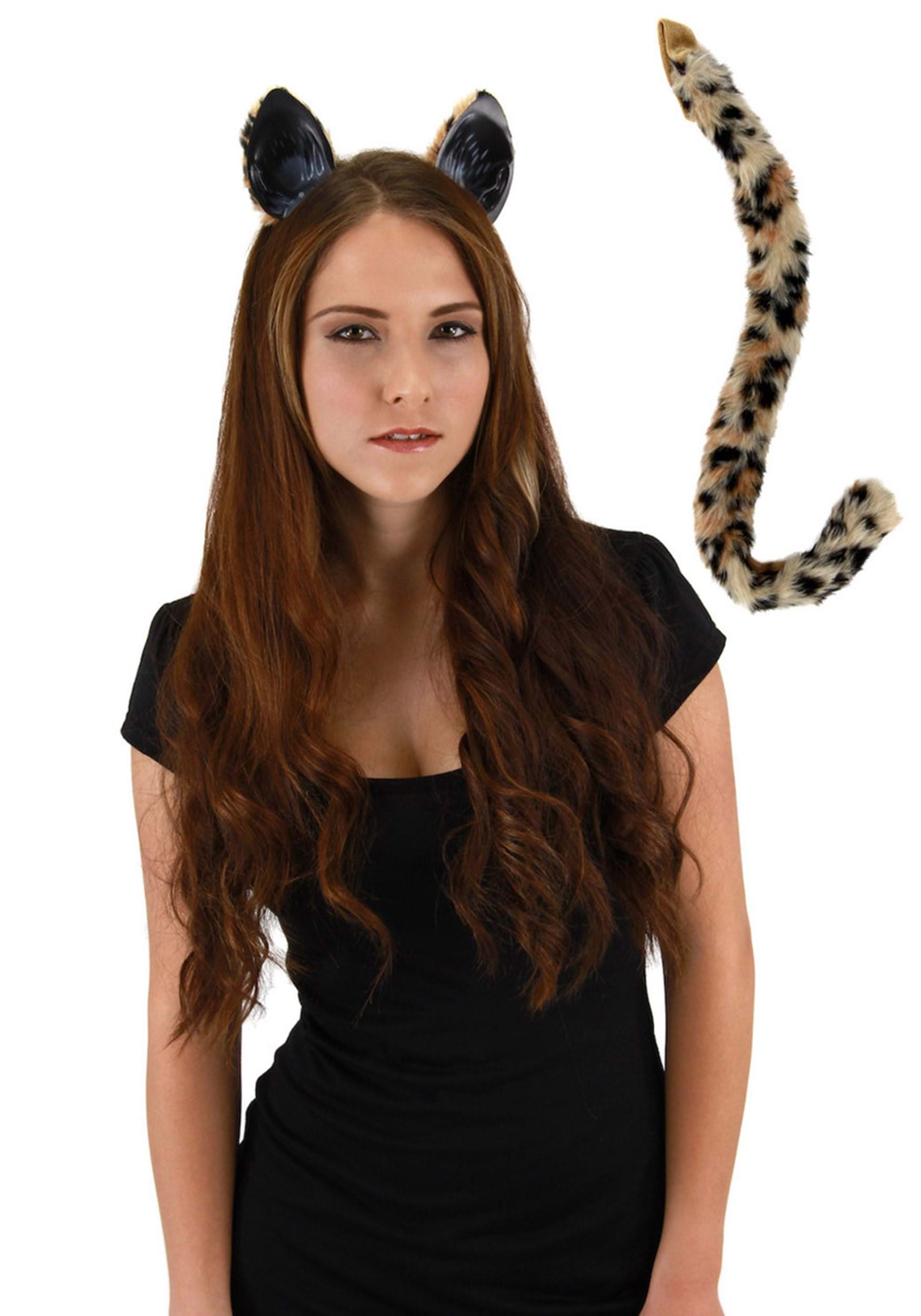 Cheetah Tail and Ears Costume Accessory Kit 1 Cheetah Tail and Ears Costume Accessory Kit