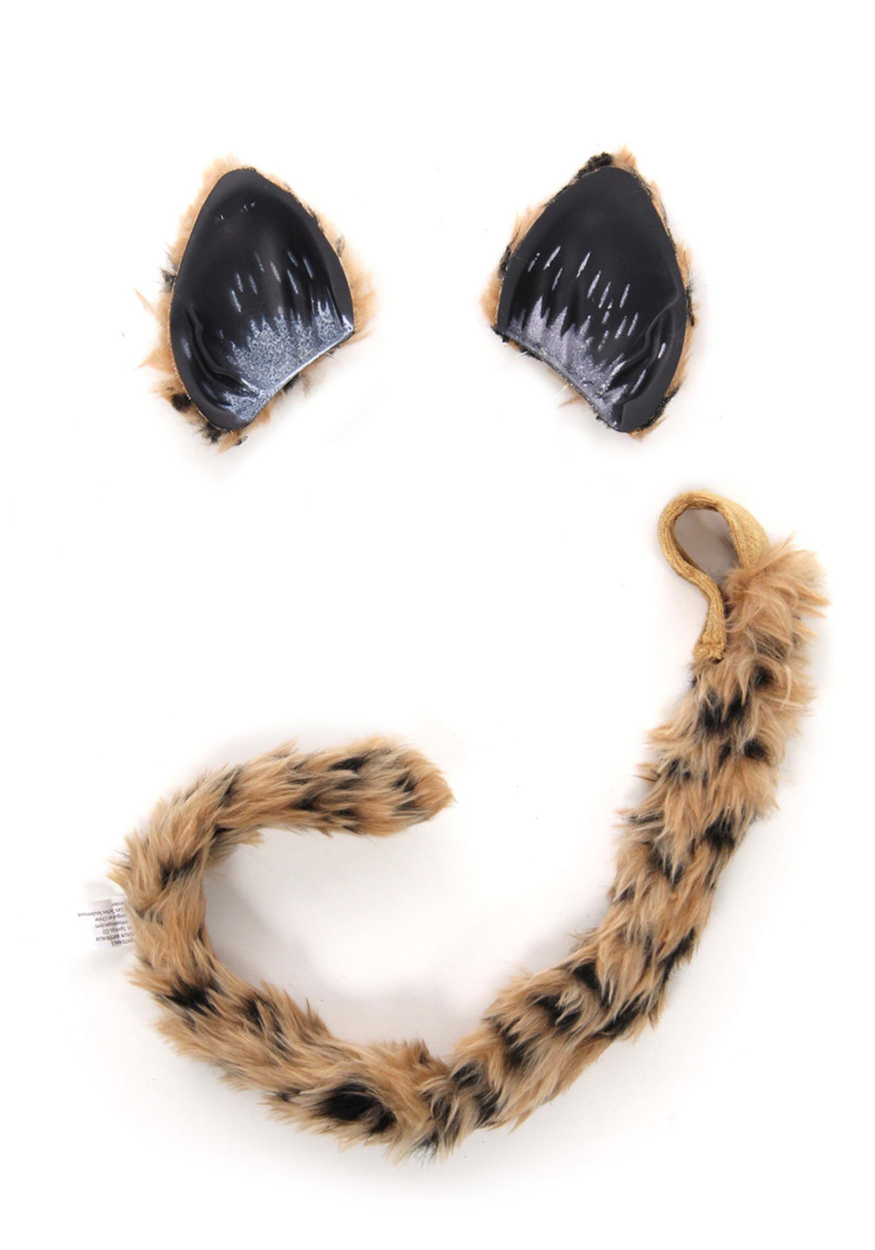 Cheetah Tail and Ears Costume Accessory Kit 3 Cheetah Tail and Ears Costume Accessory Kit