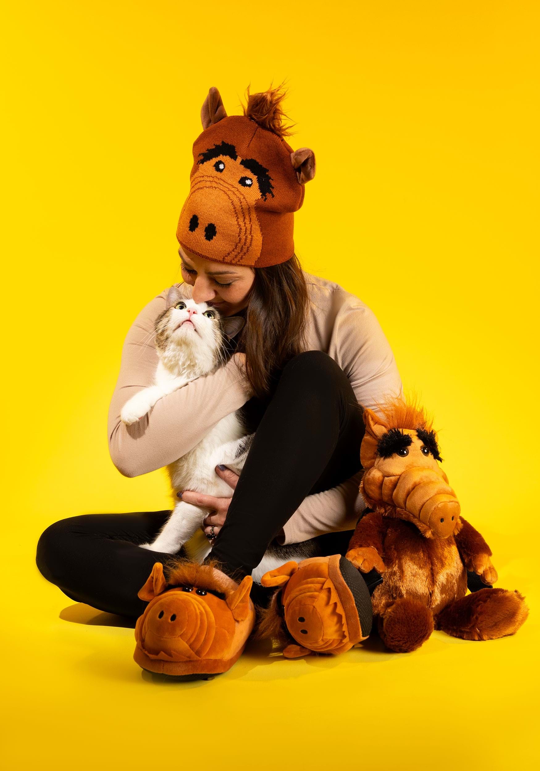 Alf Plush Slippers for Adults