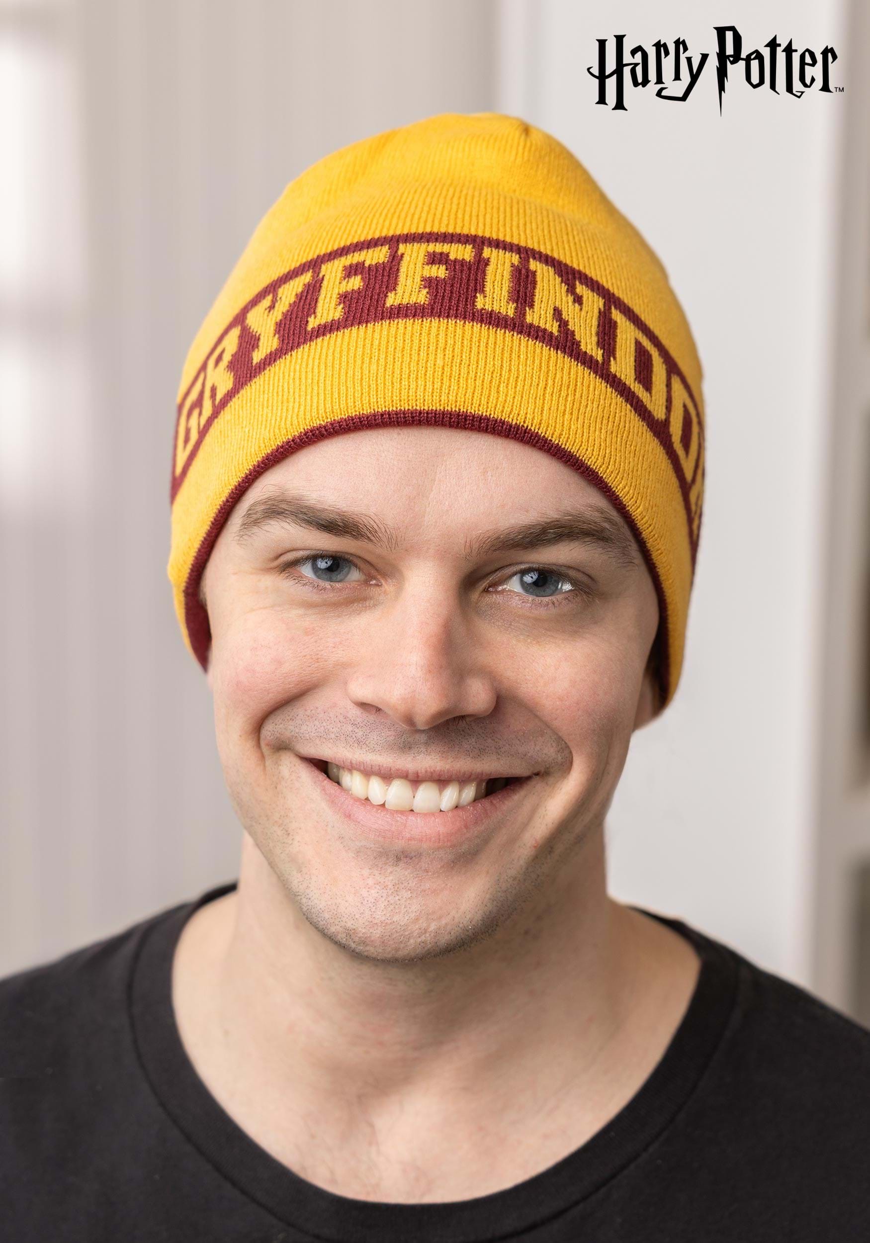 Reversible Warm Gryffindor Knit Beanie 1 Reversible Warm Gryffindor Knit Beanie