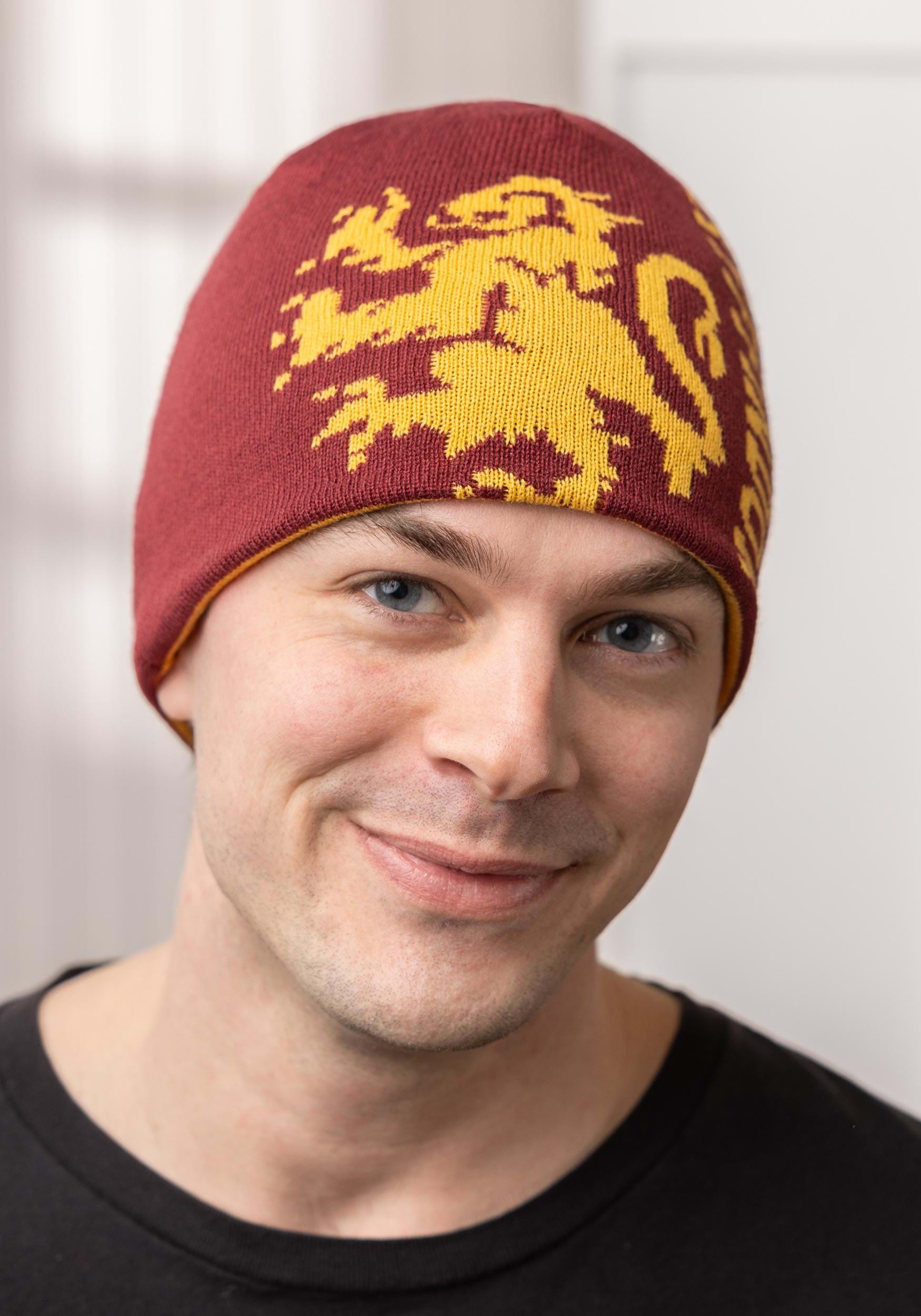 Reversible Warm Gryffindor Knit Beanie 6 Reversible Warm Gryffindor Knit Beanie
