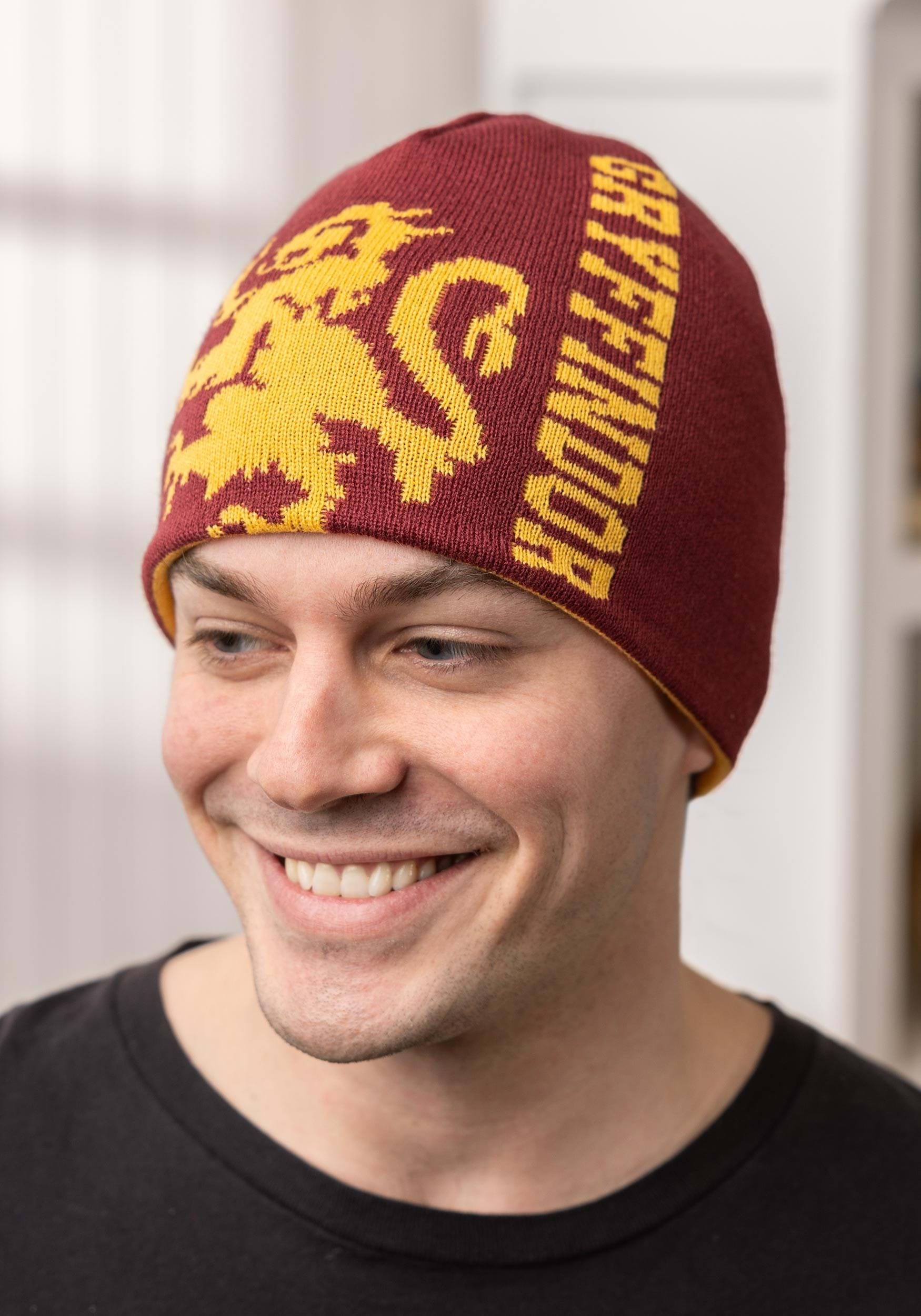Reversible Warm Gryffindor Knit Beanie 7 Reversible Warm Gryffindor Knit Beanie