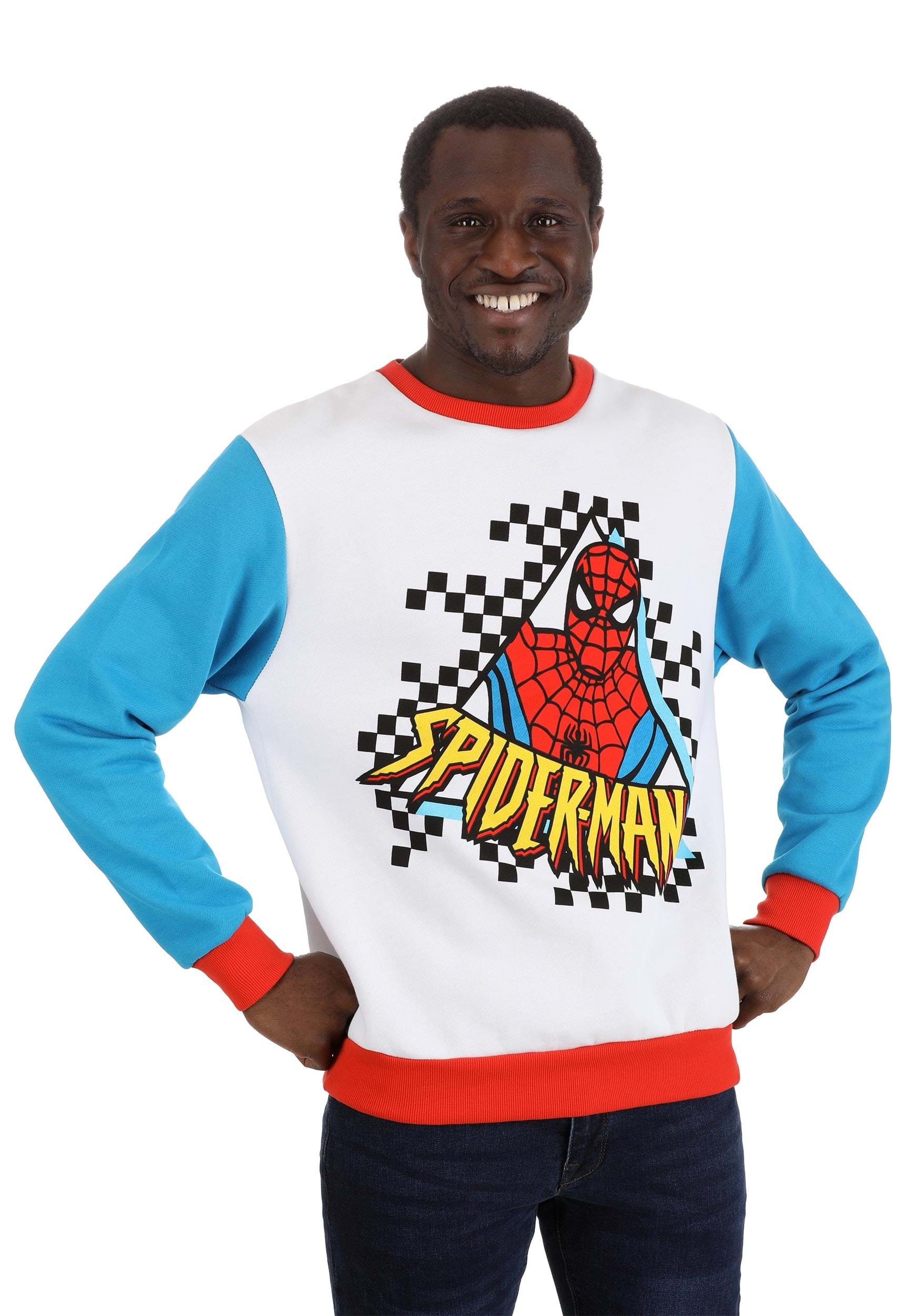 Adult Cakeworthy Unisex Spider-Man Color Block Sweater