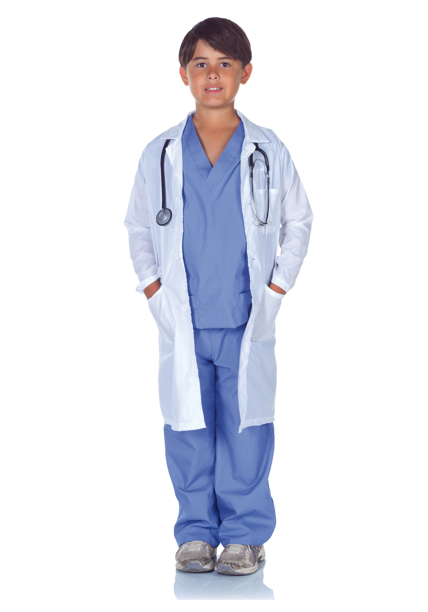 Childrens Doctor Scrubs with Lab Coat 1 Childrens Doctor Scrubs with Lab Coat