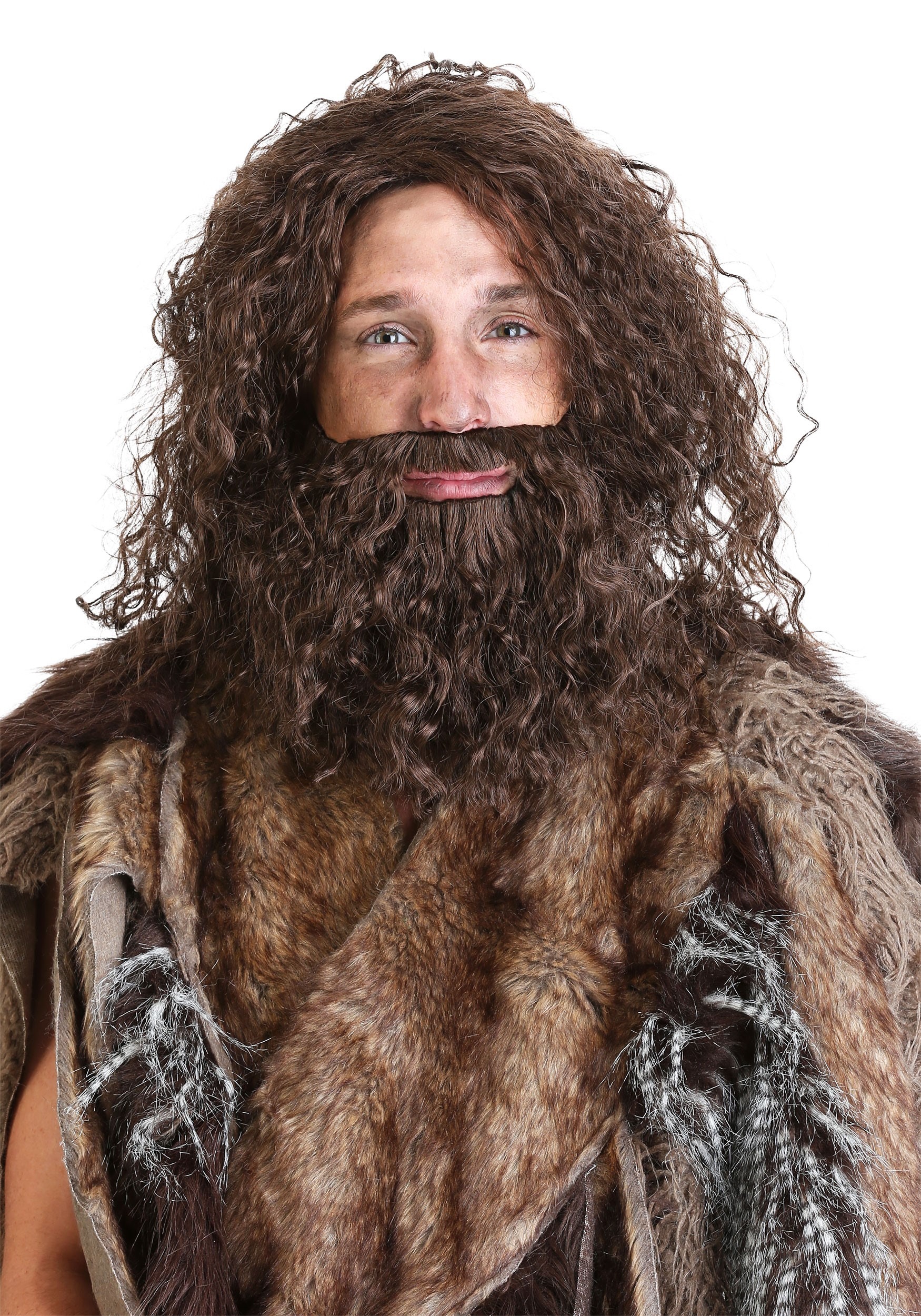 Prehistoric Costume Caveman Beard and Wig