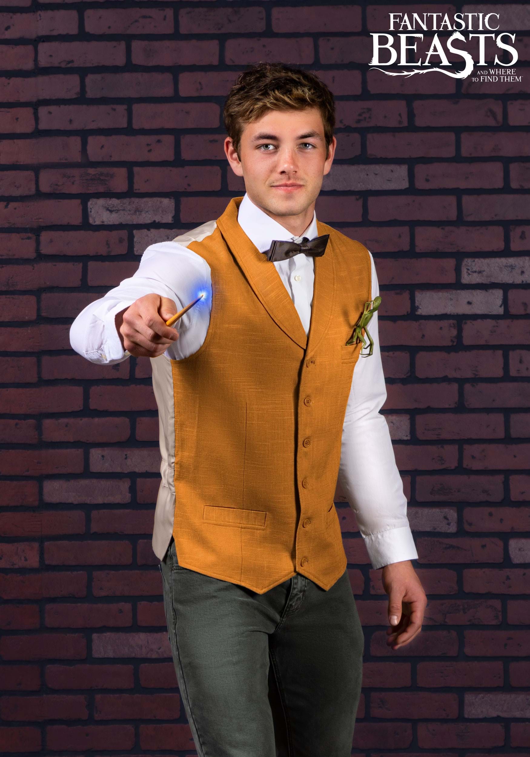 Newt Scamander Vest and Tie for Men 1 Newt Scamander Vest and Tie for Men