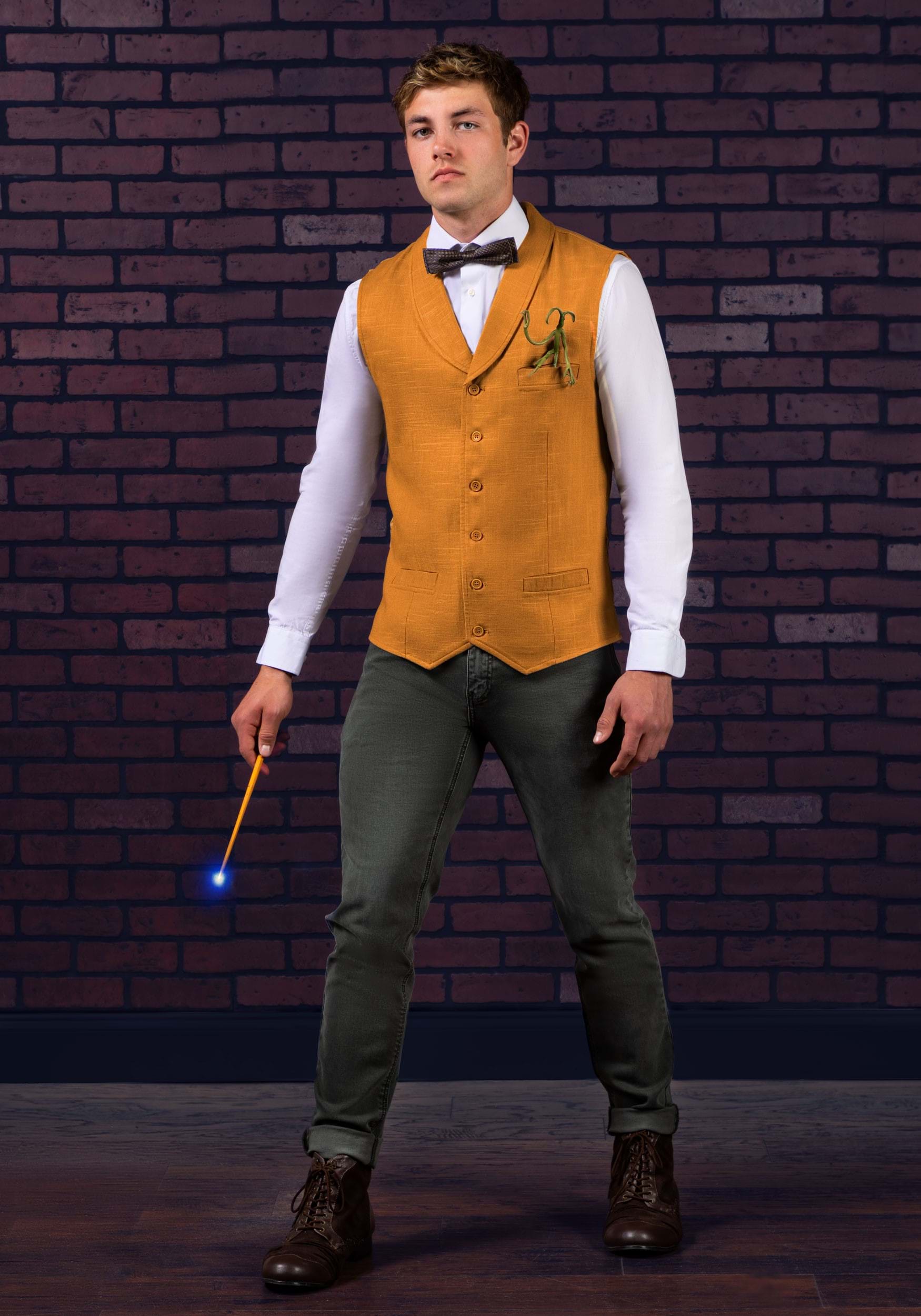 Newt Scamander Vest and Tie for Men 2 Newt Scamander Vest and Tie for Men