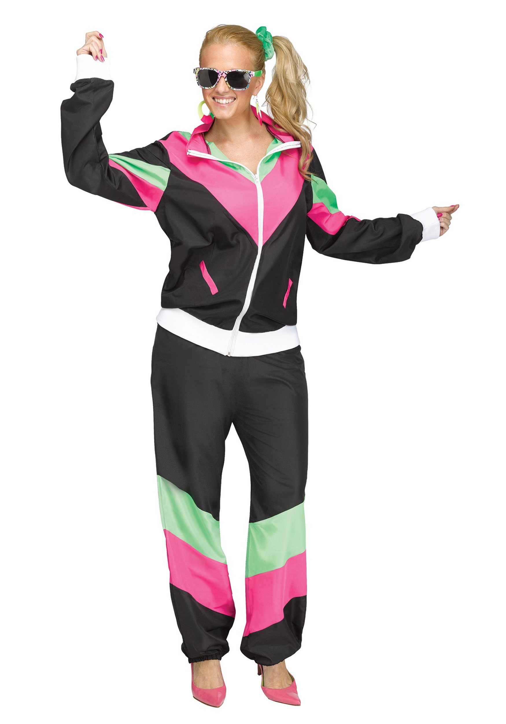 80's Track Suit Plus Size Women's Costume