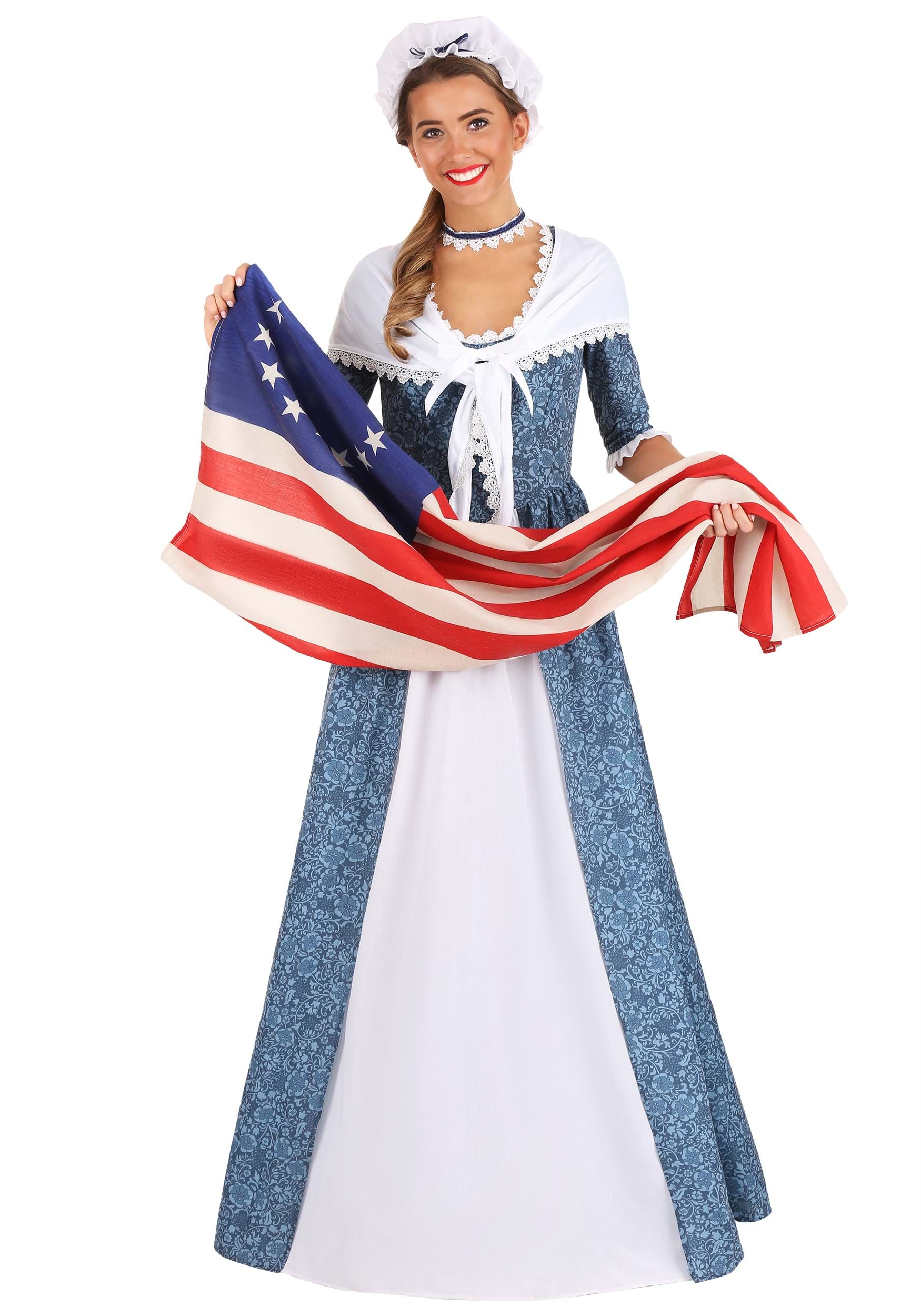 Betsy Ross Costume Dress for Women