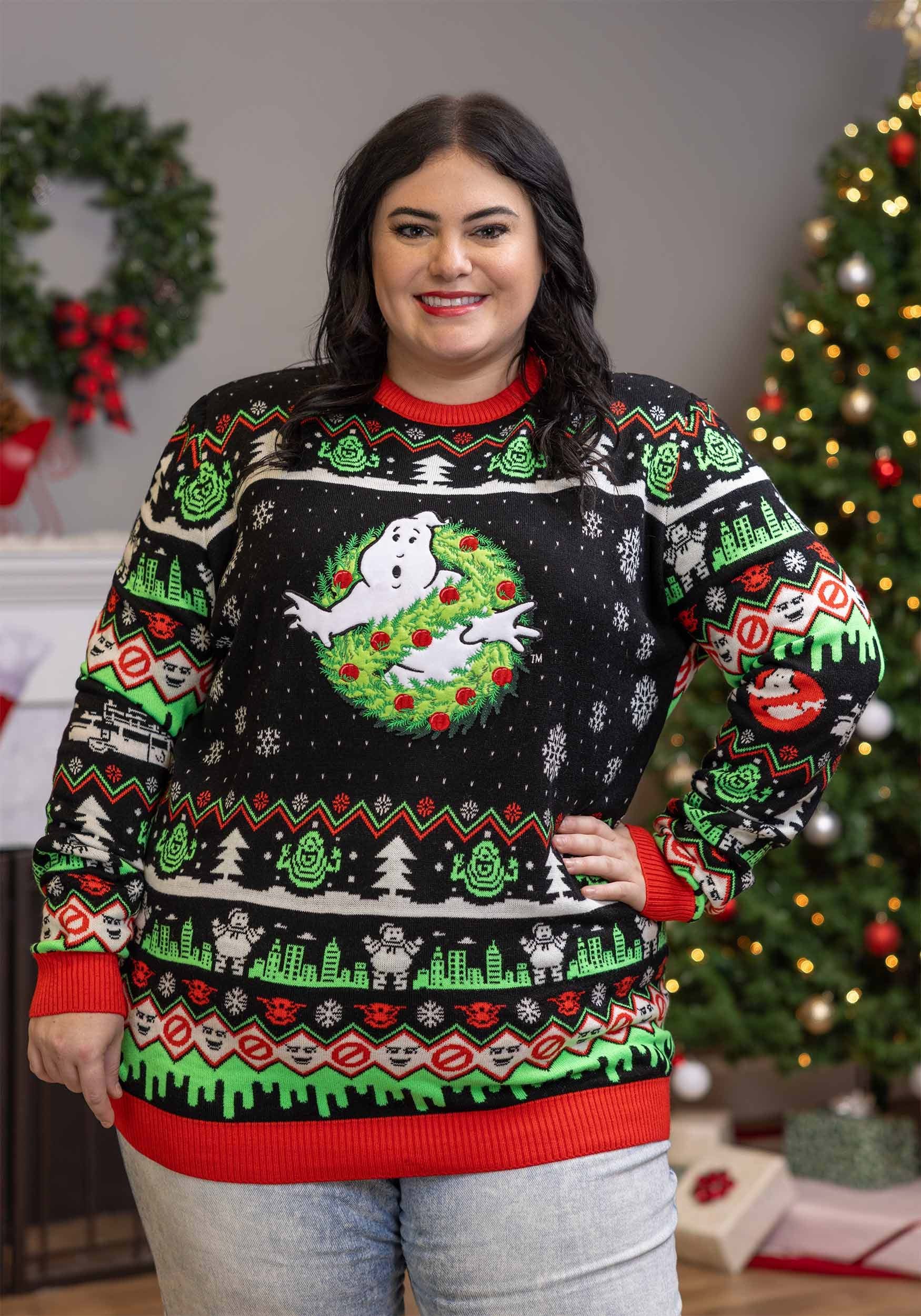 Adult Ghostbusters Ugly Christmas Sweater