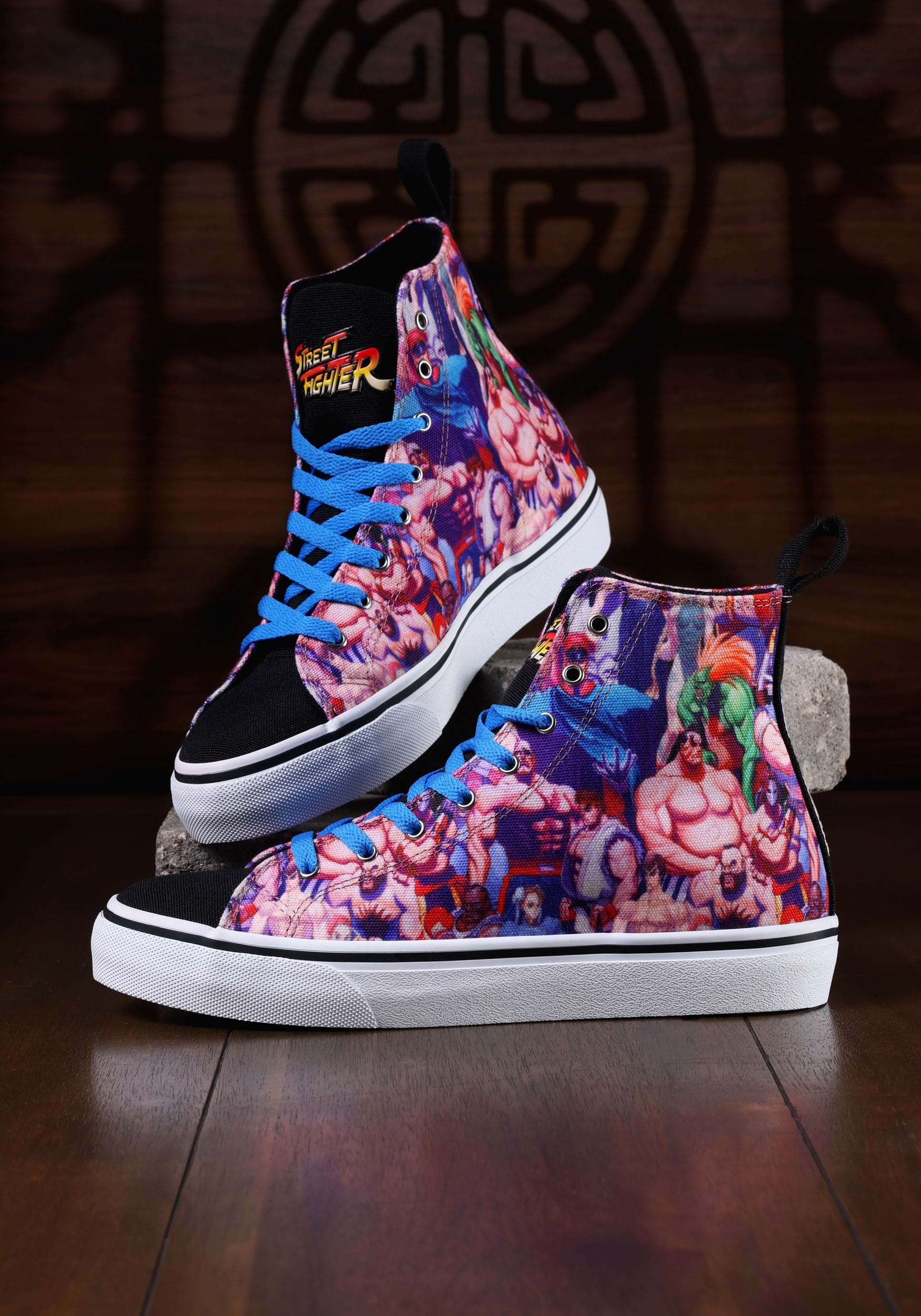 Street Fighter High Top Sneakers for Women
