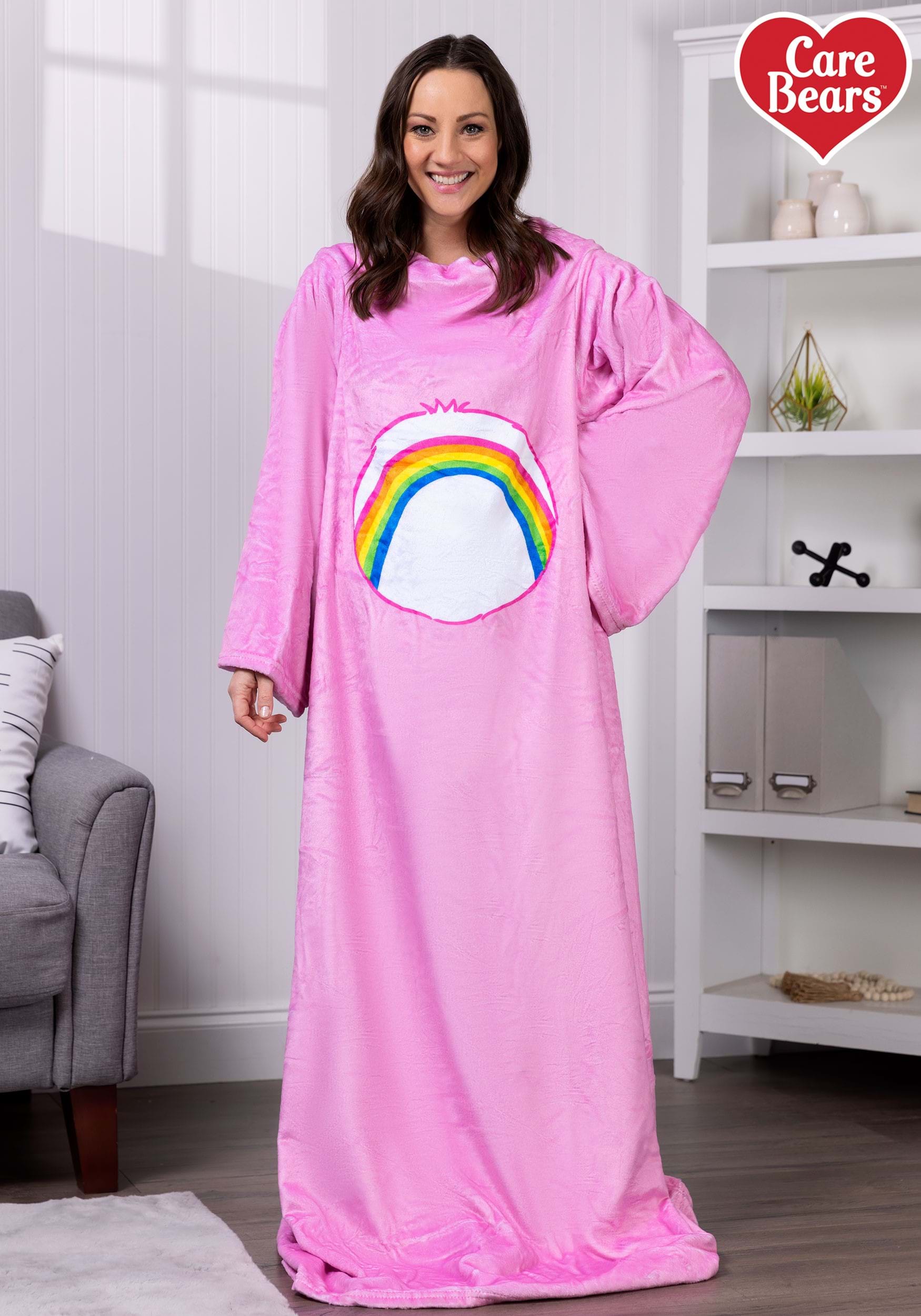 Care Bears Cheer Bear Wearable Throw Blanket