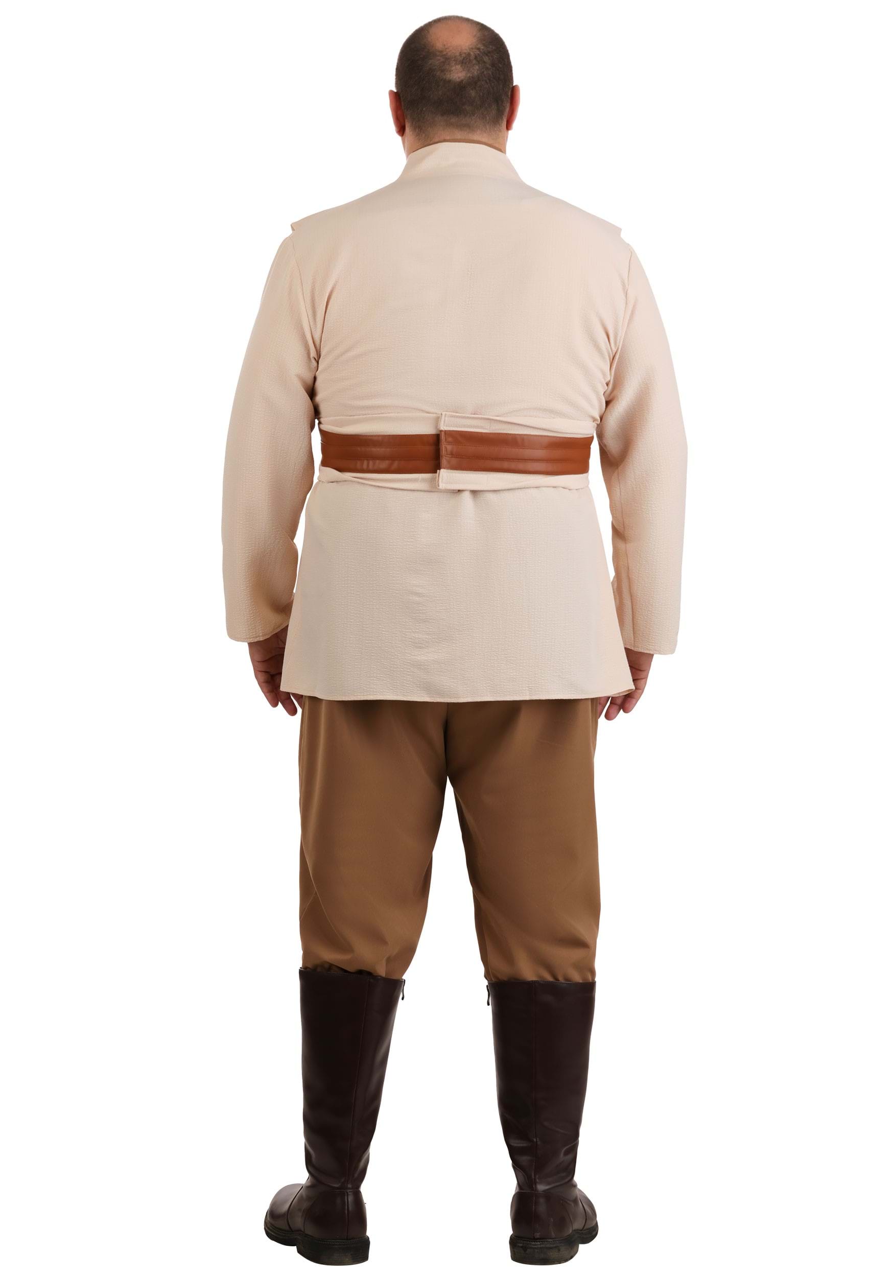 Men's Plus Size Deluxe Star Wars Jedi Costume 7 Men's Plus Size Deluxe Star Wars Jedi Costume
