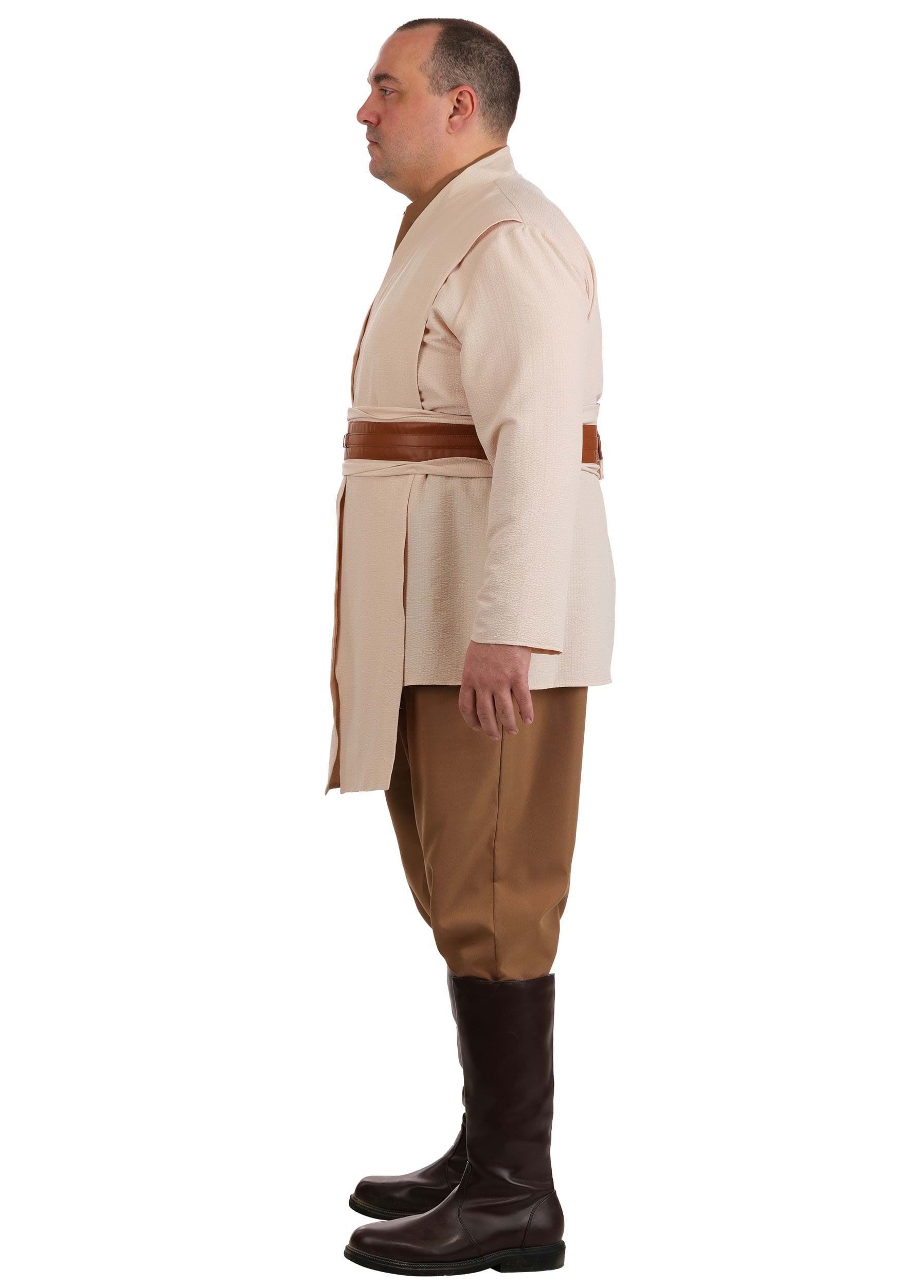 Men's Plus Size Deluxe Star Wars Jedi Costume 8 Men's Plus Size Deluxe Star Wars Jedi Costume