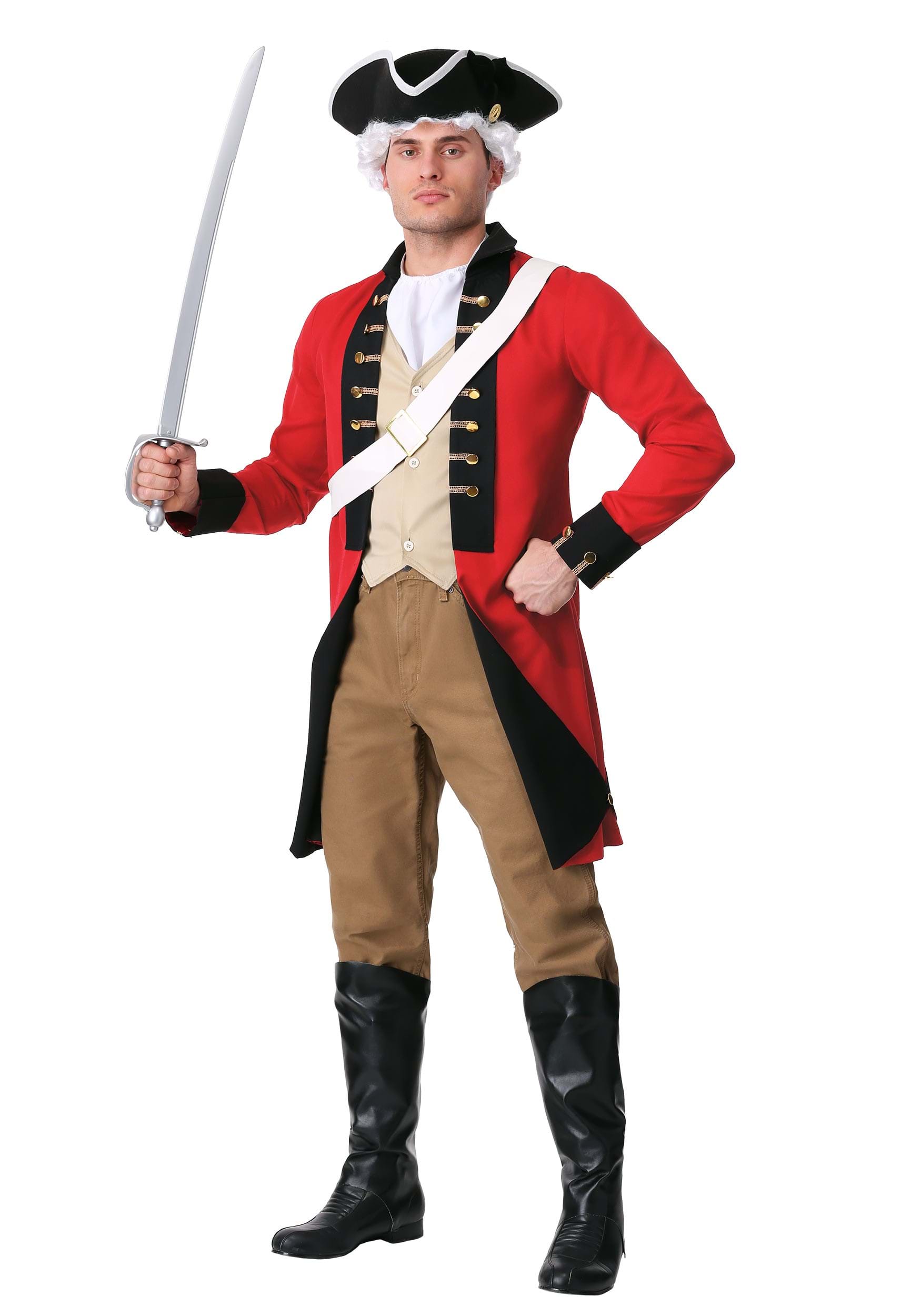 Men's British Redcoat Costume 1 Men's British Redcoat Costume
