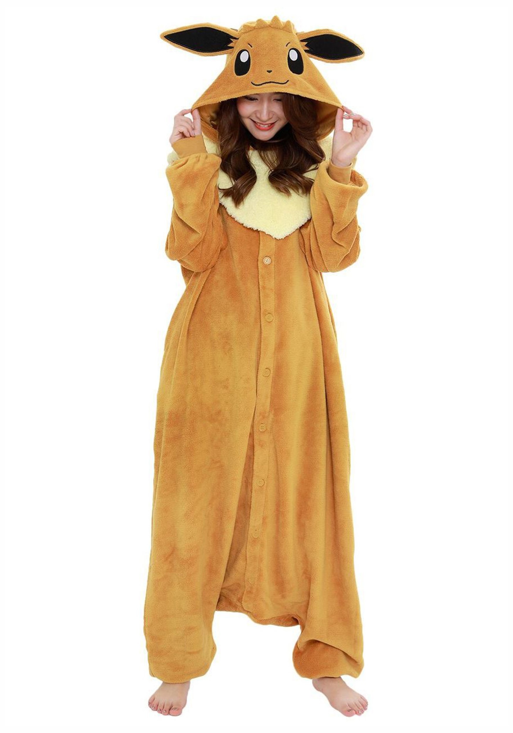 Adult Eevee Pok茅mon Kigurumi Pajama