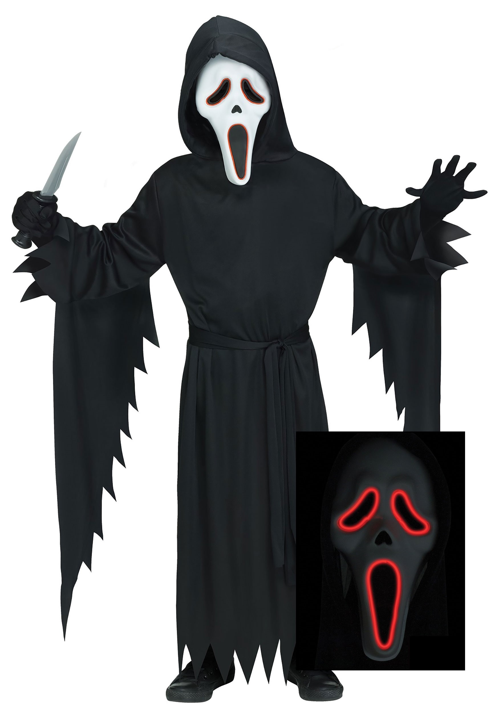Kid's E.L. Ghost Face Costume