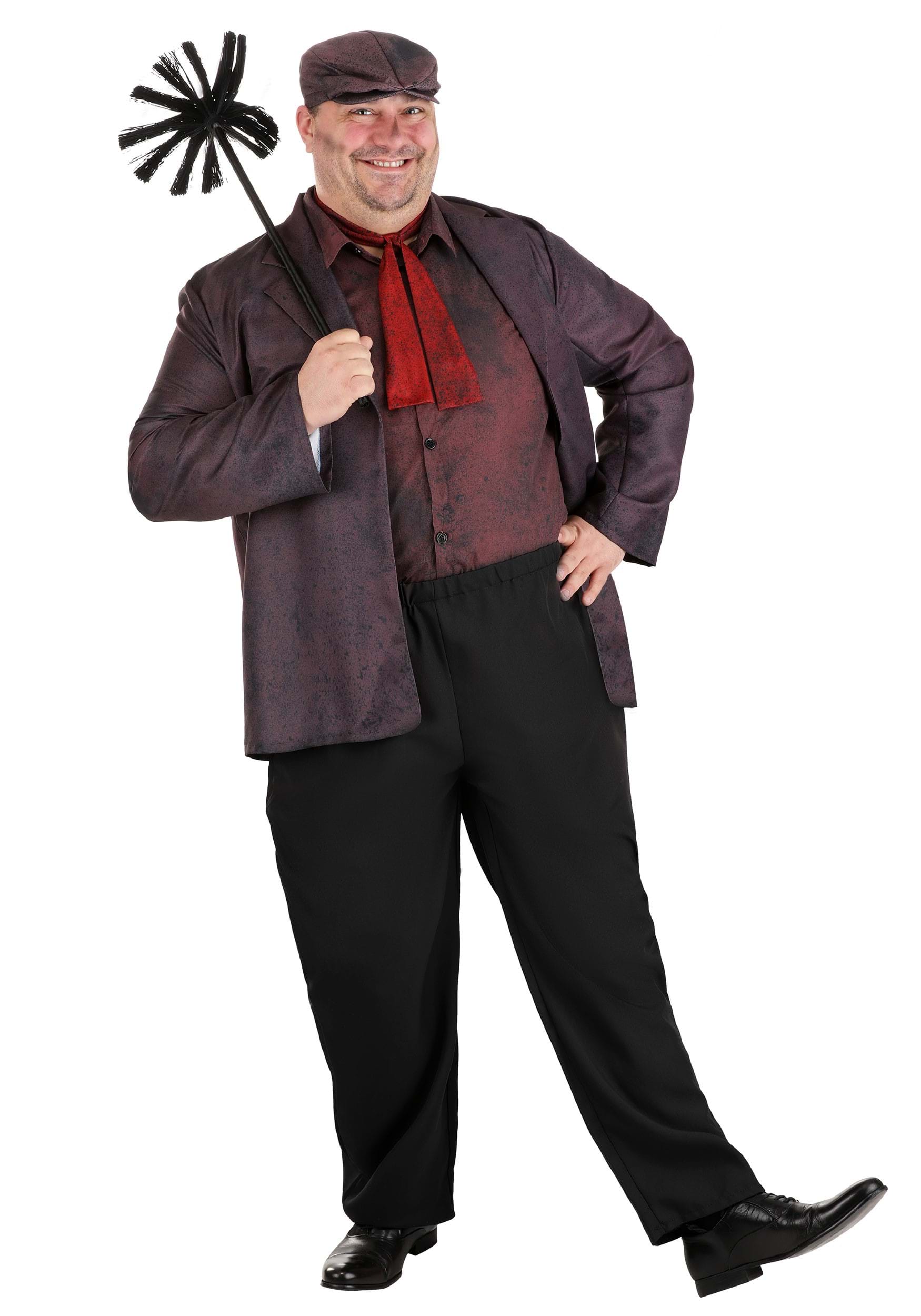 Plus Size Disney Mary Poppins Bert Men's Costume
