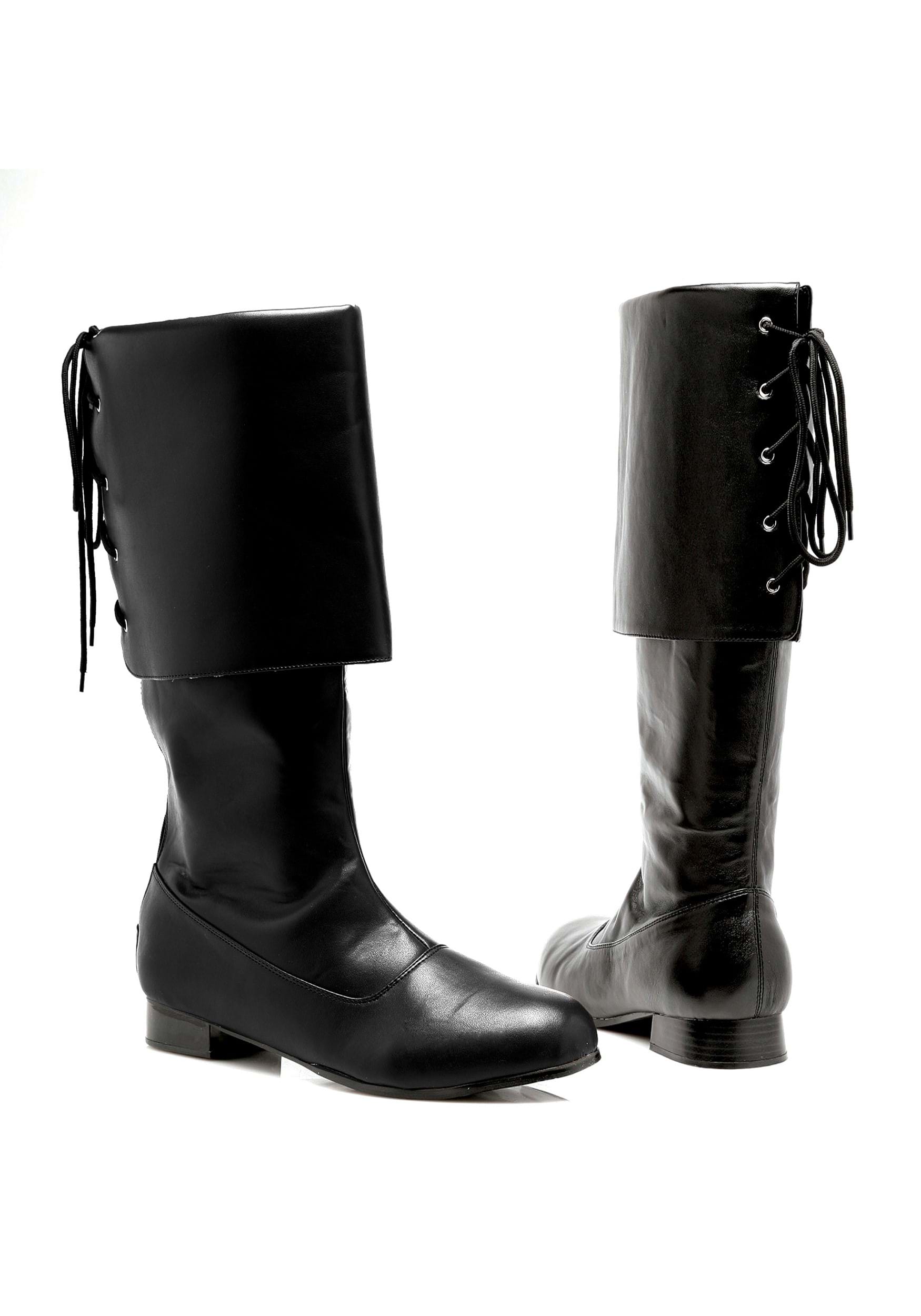 Adult Black Pirate Boots