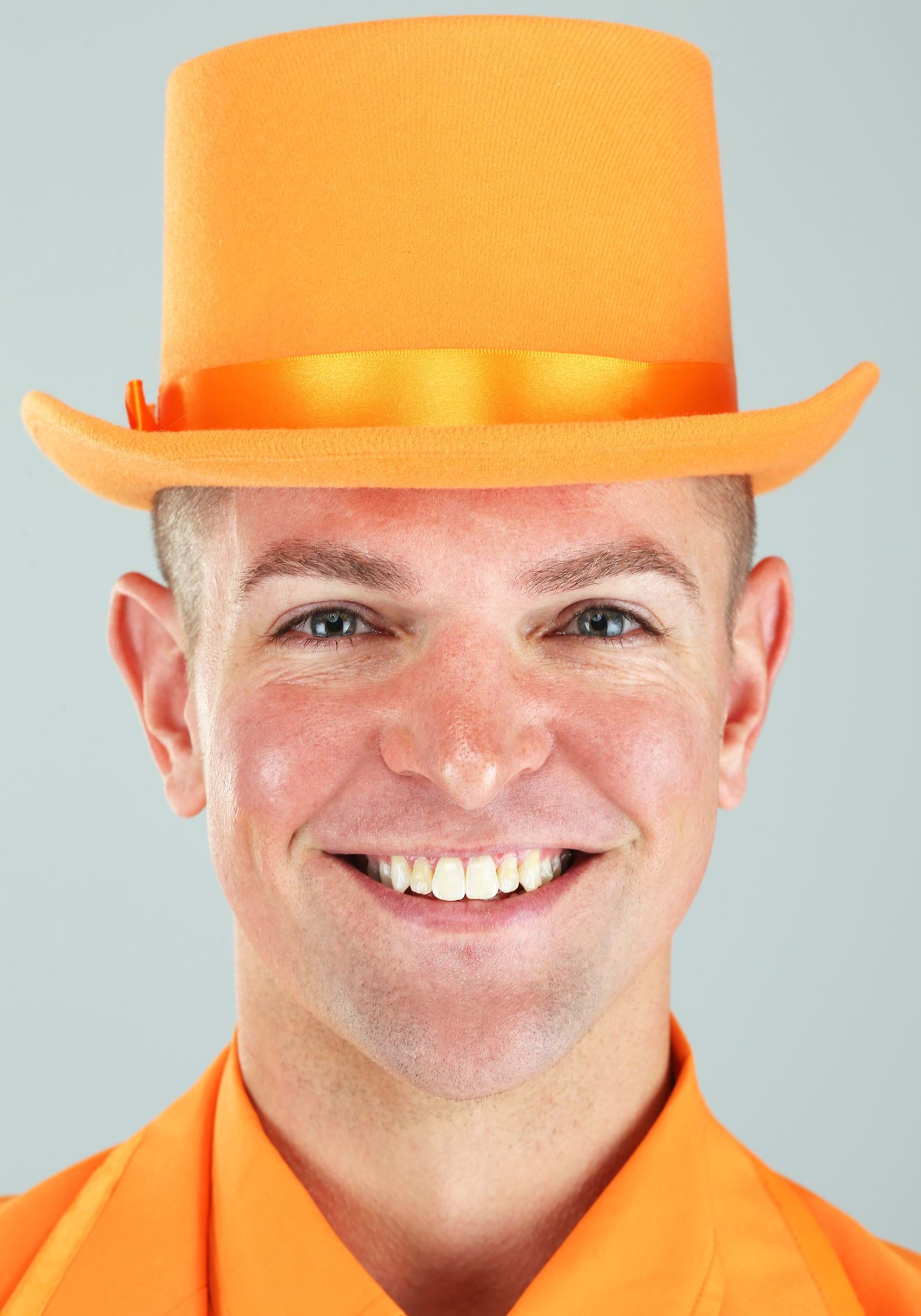Orange Tuxedo Top Hat Accessory