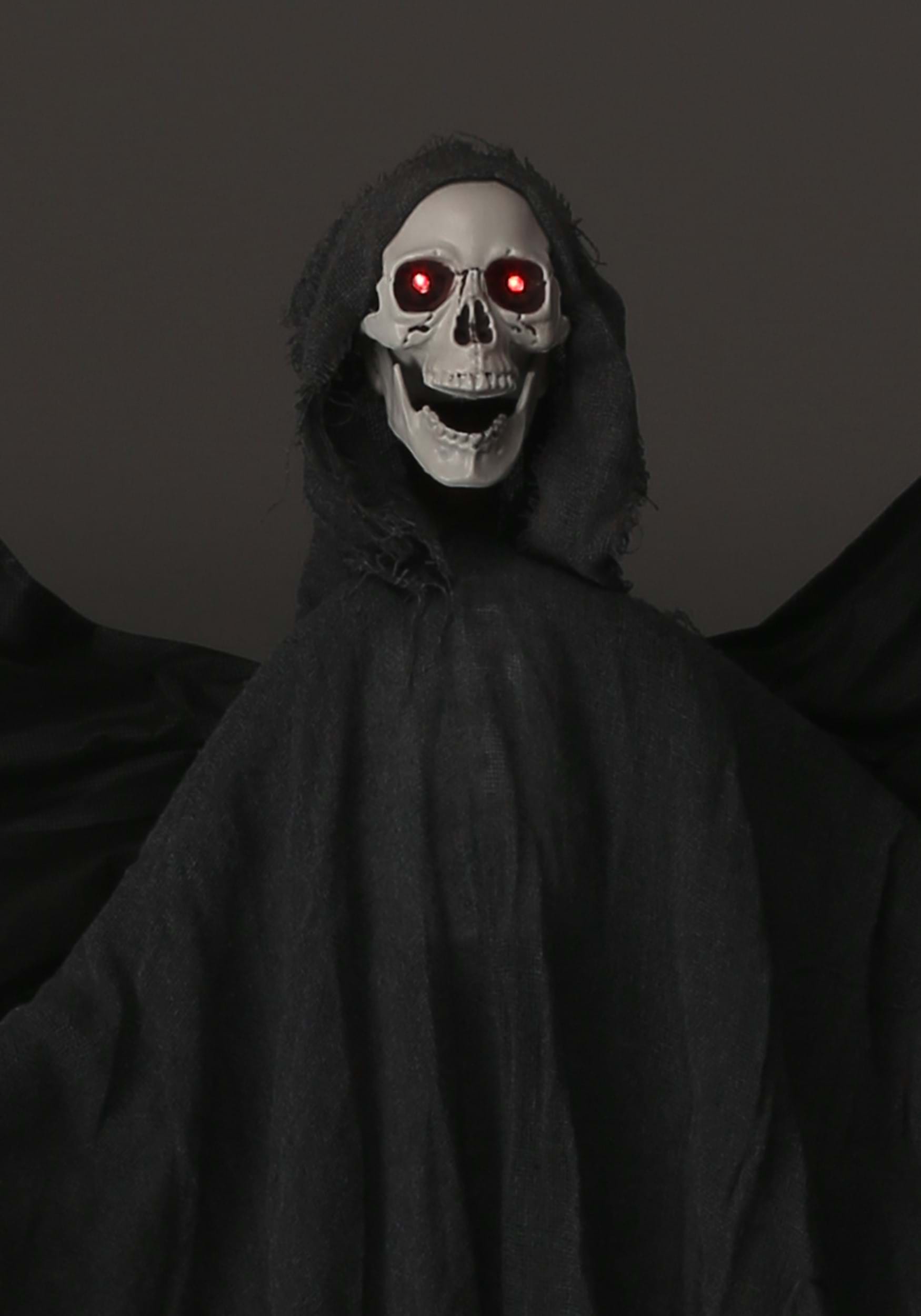Animated 3.8FT Flying Grim Reaper Halloween Decoration