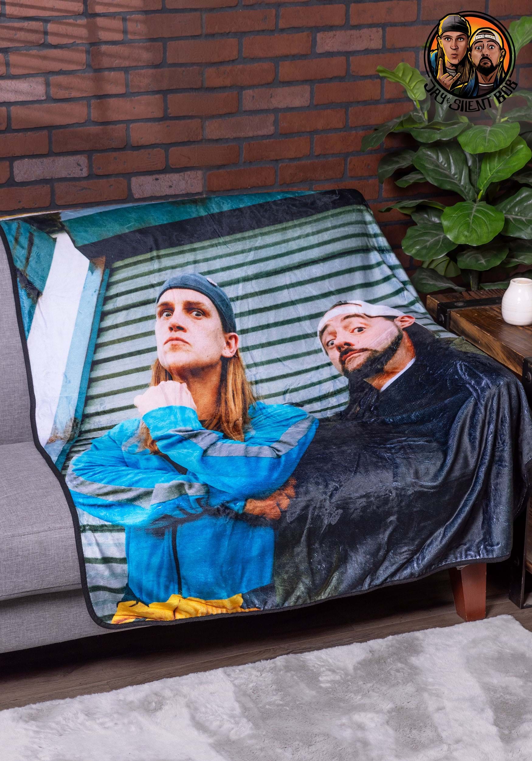 Jay and Silent Bob 60 Inch x 48 Inch Throw Blanket
