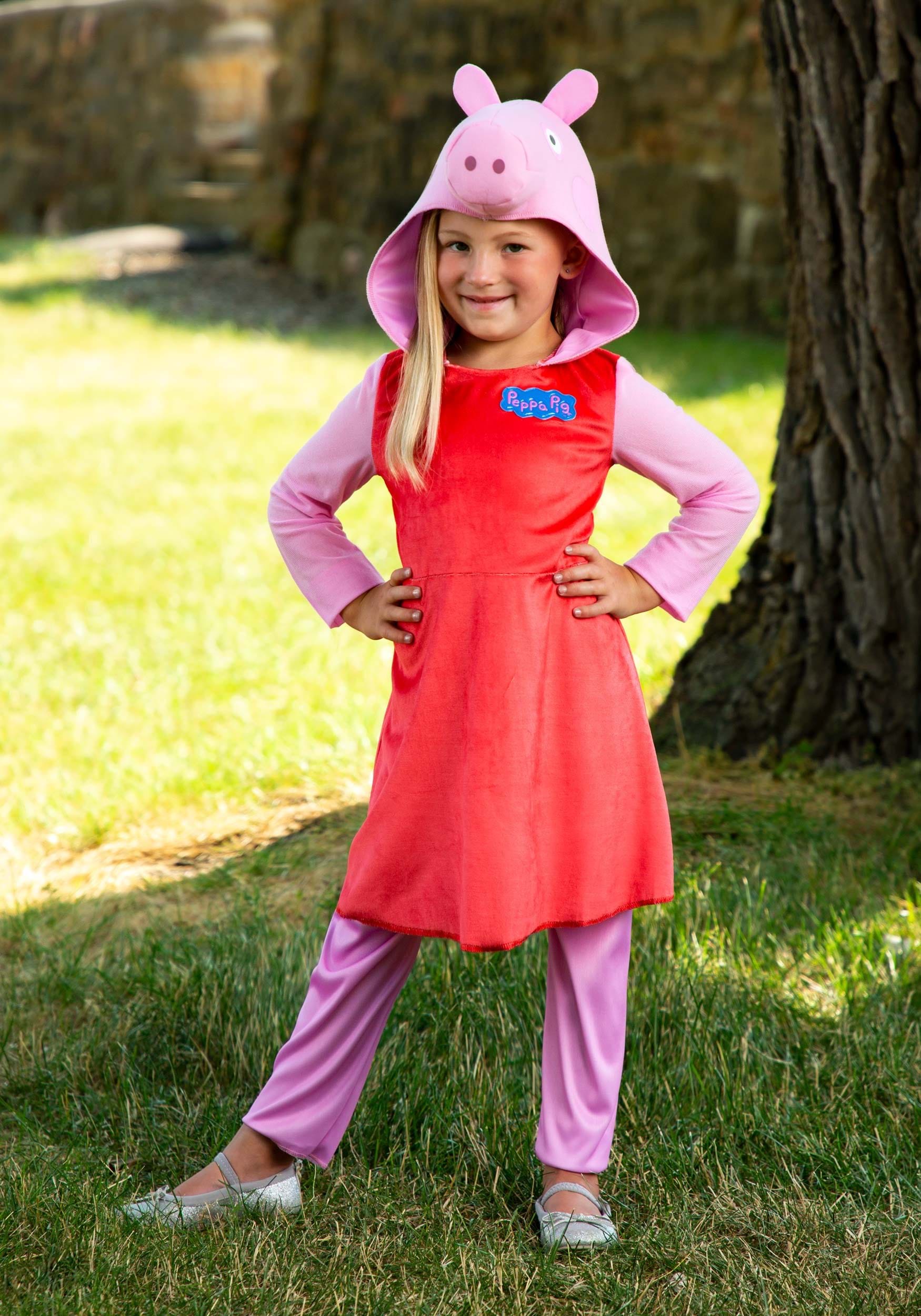 Peppa Pig Long Sleeve Girls Costume