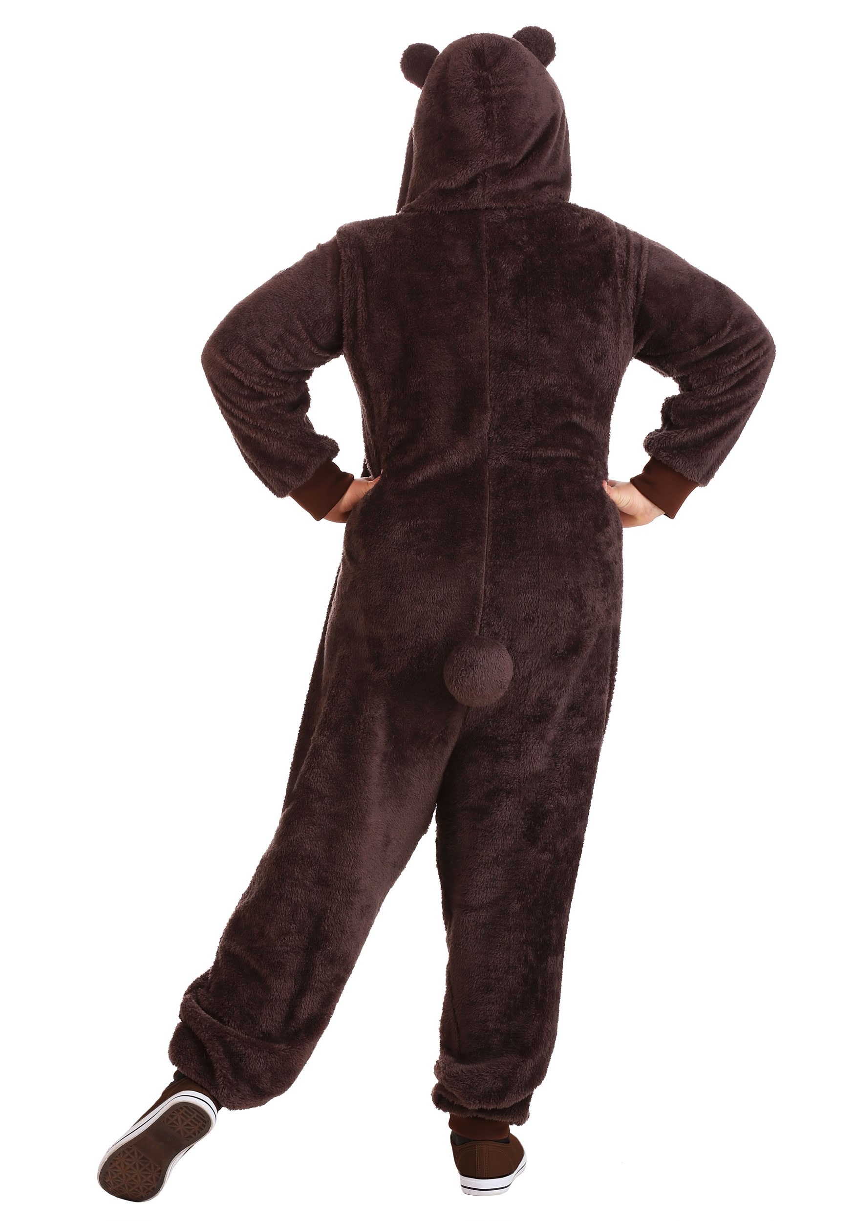 Plus Size Adult Brown Bear Onesie Costume