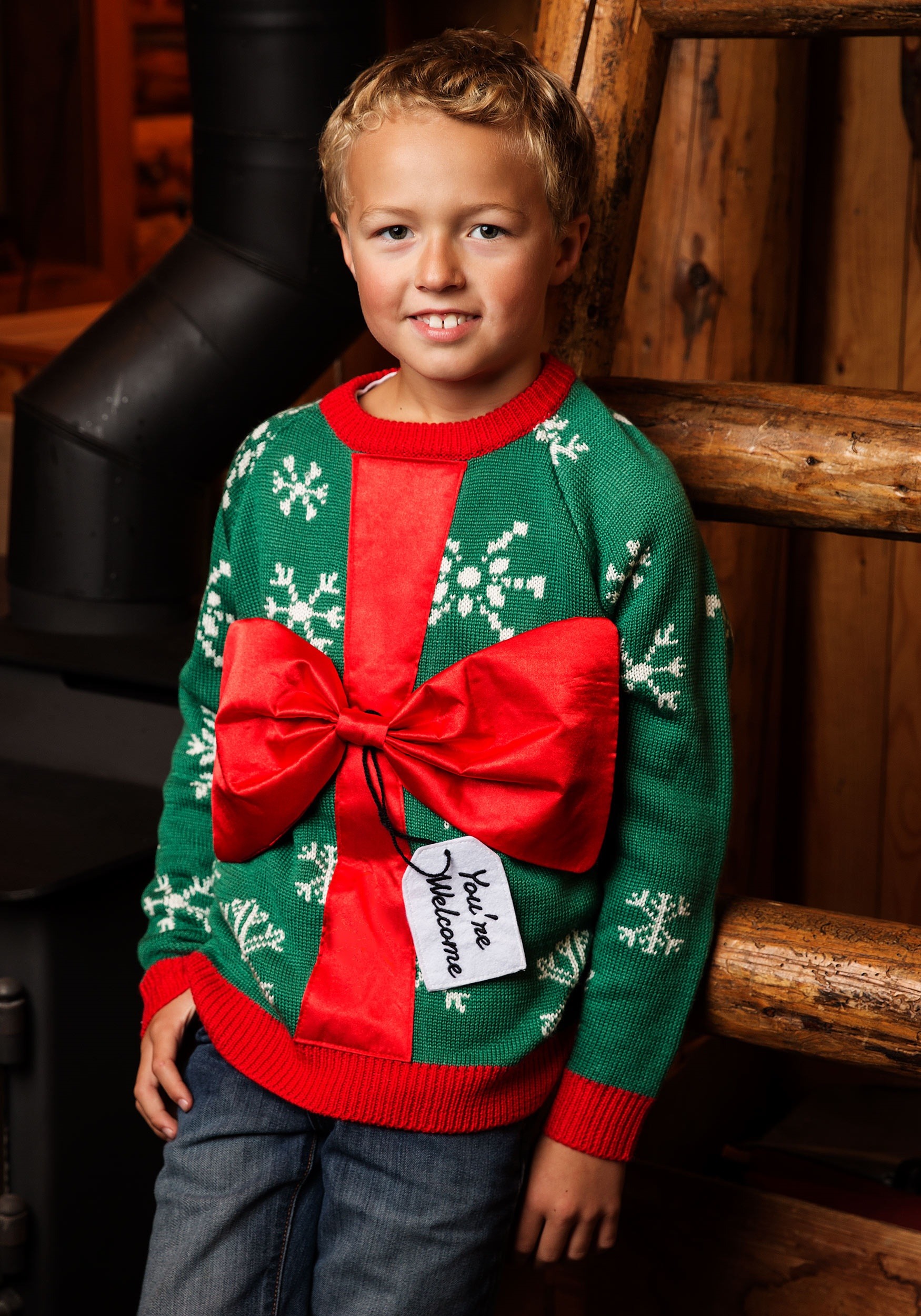 Kid's Present Ugly Christmas Sweater 1 Kid's Present Ugly Christmas Sweater