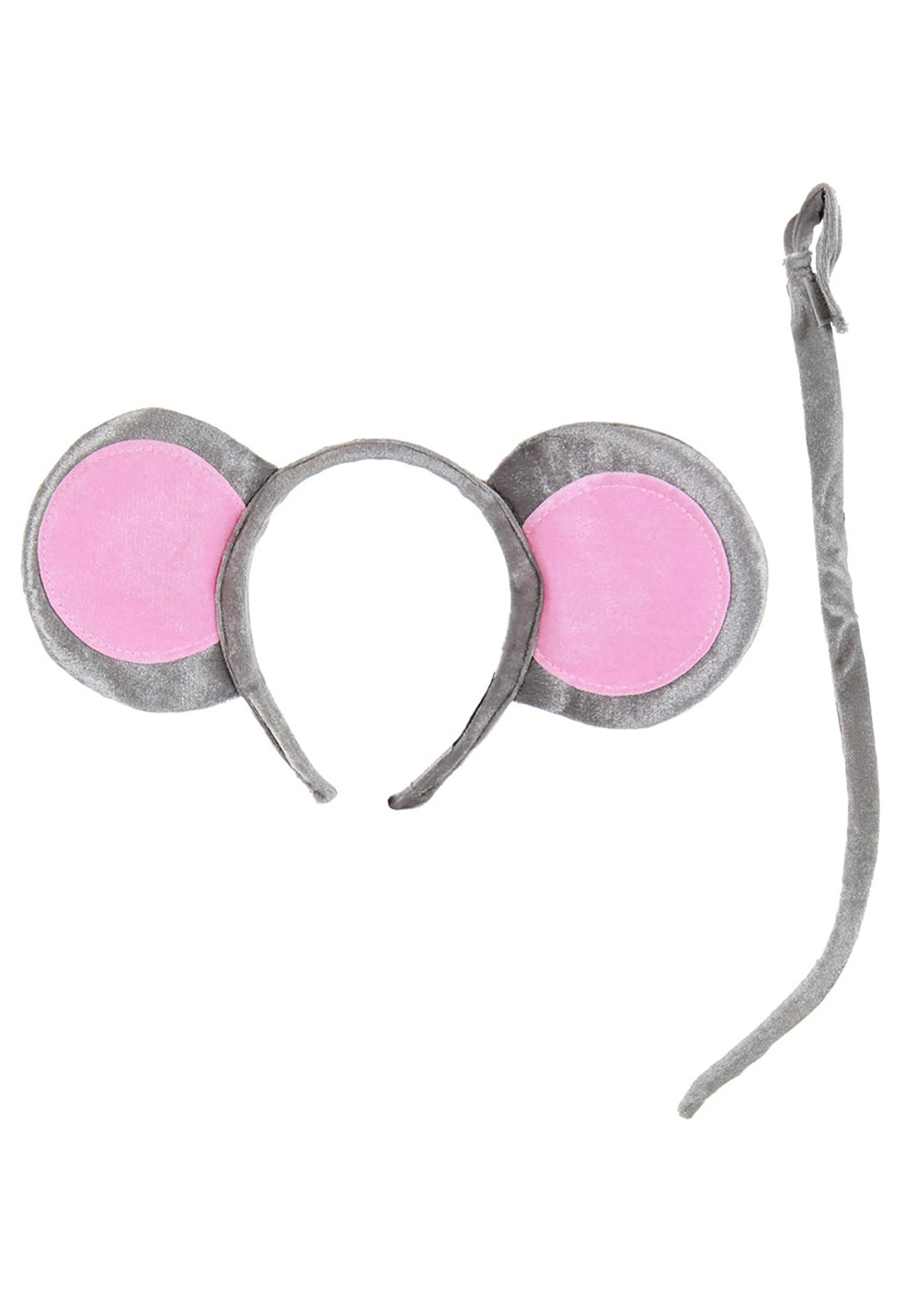 Mouse Ears Headband & Tail Costume Kit 3 Mouse Ears Headband & Tail Costume Kit