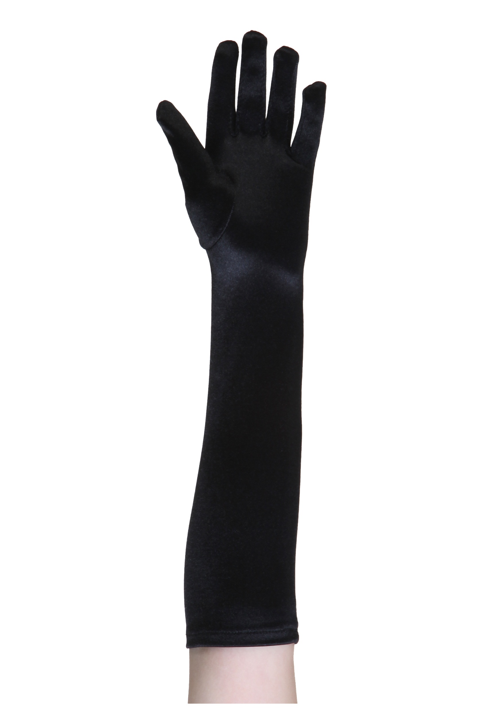 Elbow Length Black Gloves for Kids